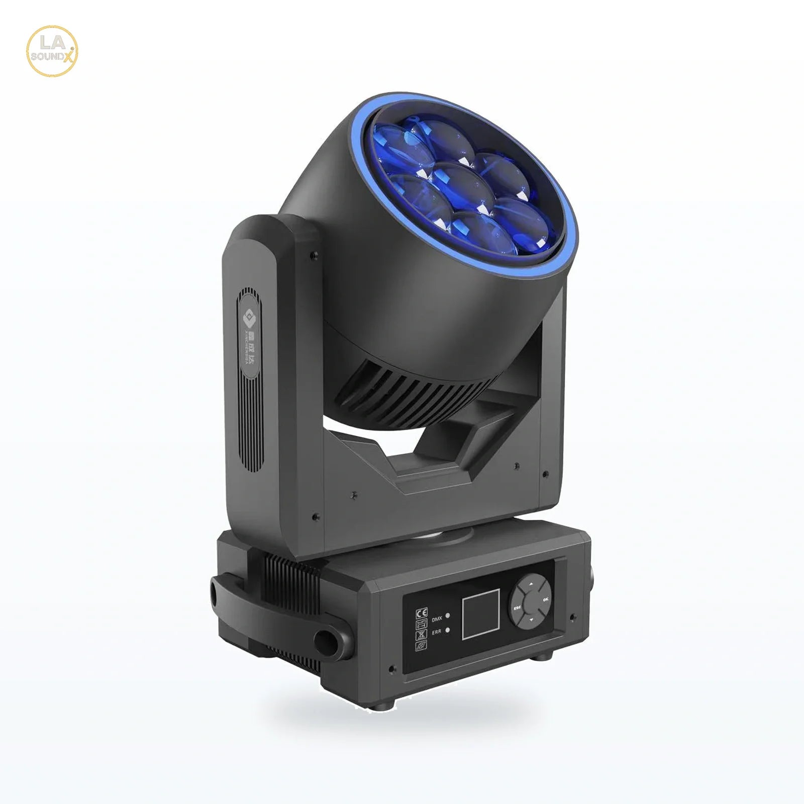 LA SOUNDX Mini 7 x 40W Bee-Eye Moving Head with LED Ring product image 01 delivery 021
