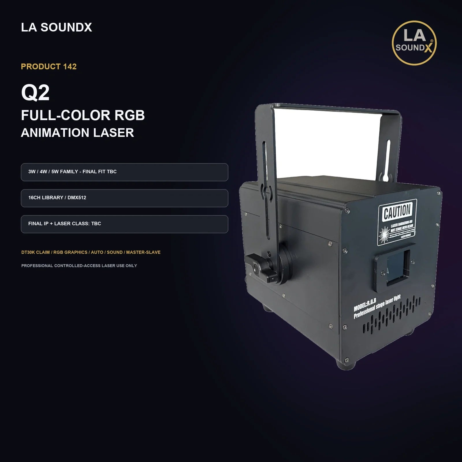 LA SOUNDX Q2 Full Color Animation Laser product image 02 delivery 142