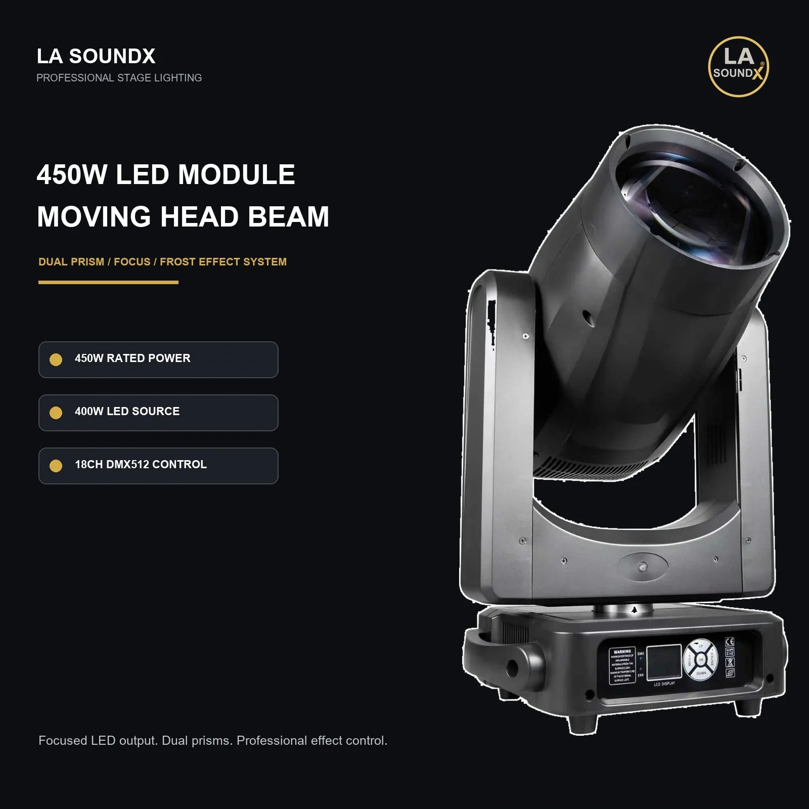 LA SOUNDX 450W LED Module Beam Moving Head product image 02 delivery 016