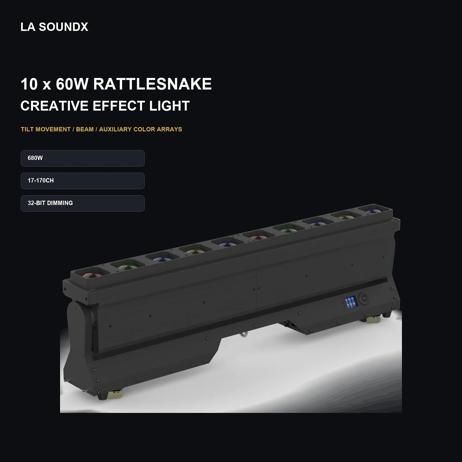 LA SOUNDX 10 x 60W Rattlesnake Creative Effect Light product image 02 delivery 029