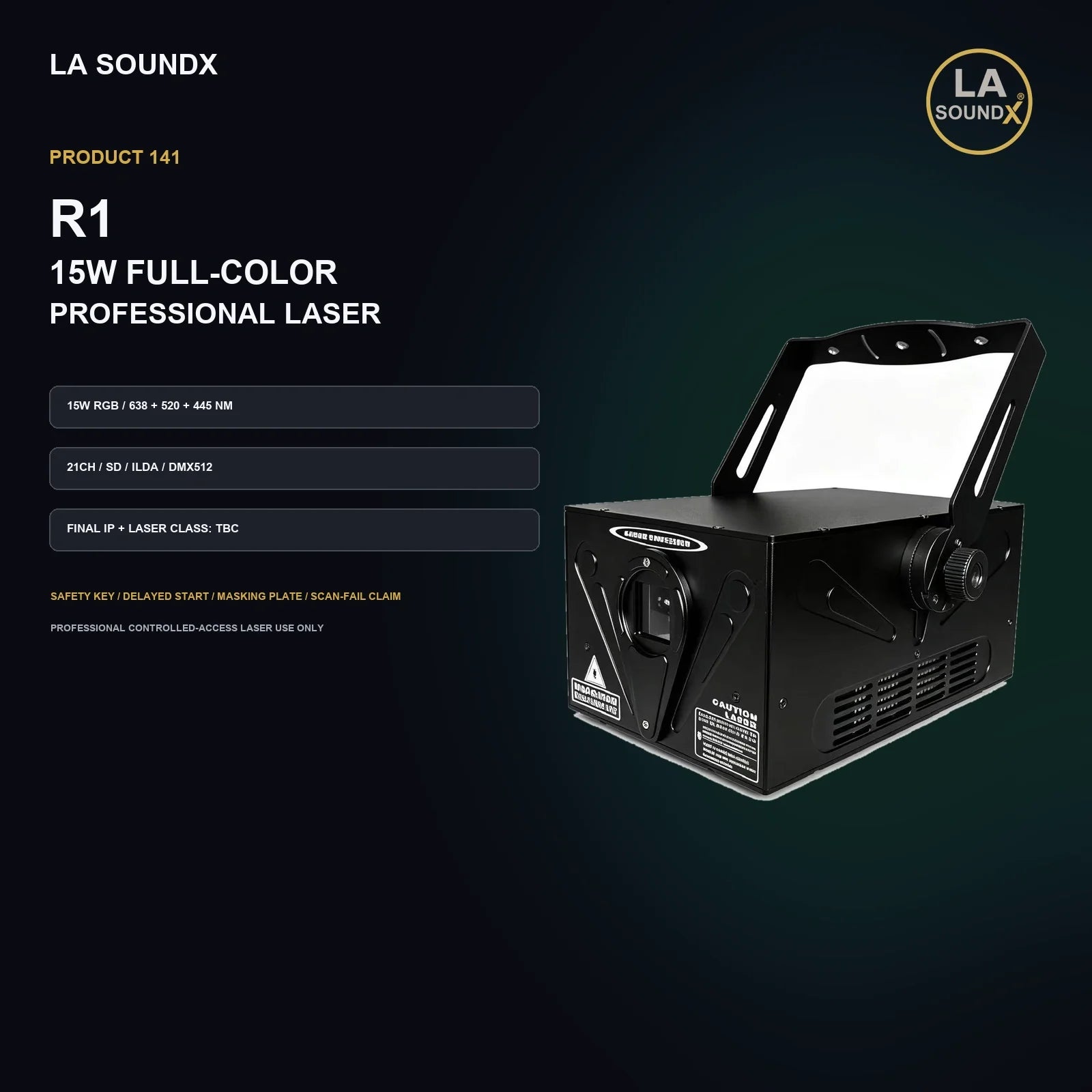 LA SOUNDX R1 15W Full Color Animation Laser product image 02 delivery 141