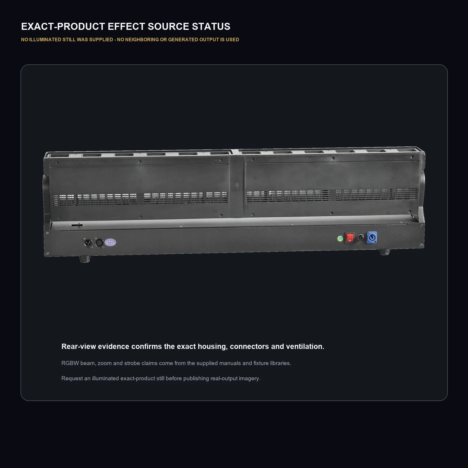 LA SOUNDX ZN1240 12 x 40W RGBW Moving Zoom Beam Bar product image 07 delivery 129