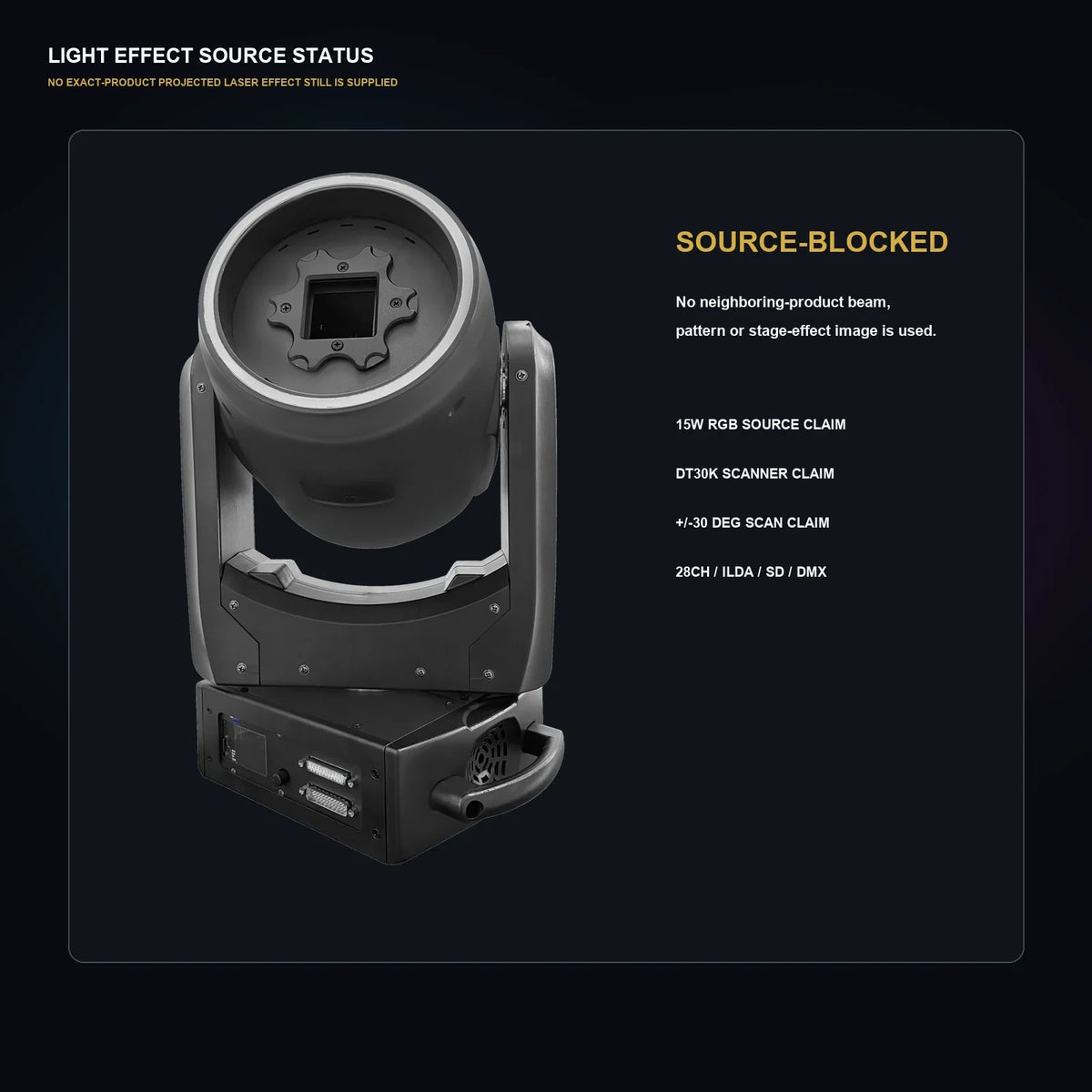 LA SOUNDX M2 15W RGB Moving Head Animation Laser product image 07 delivery 156