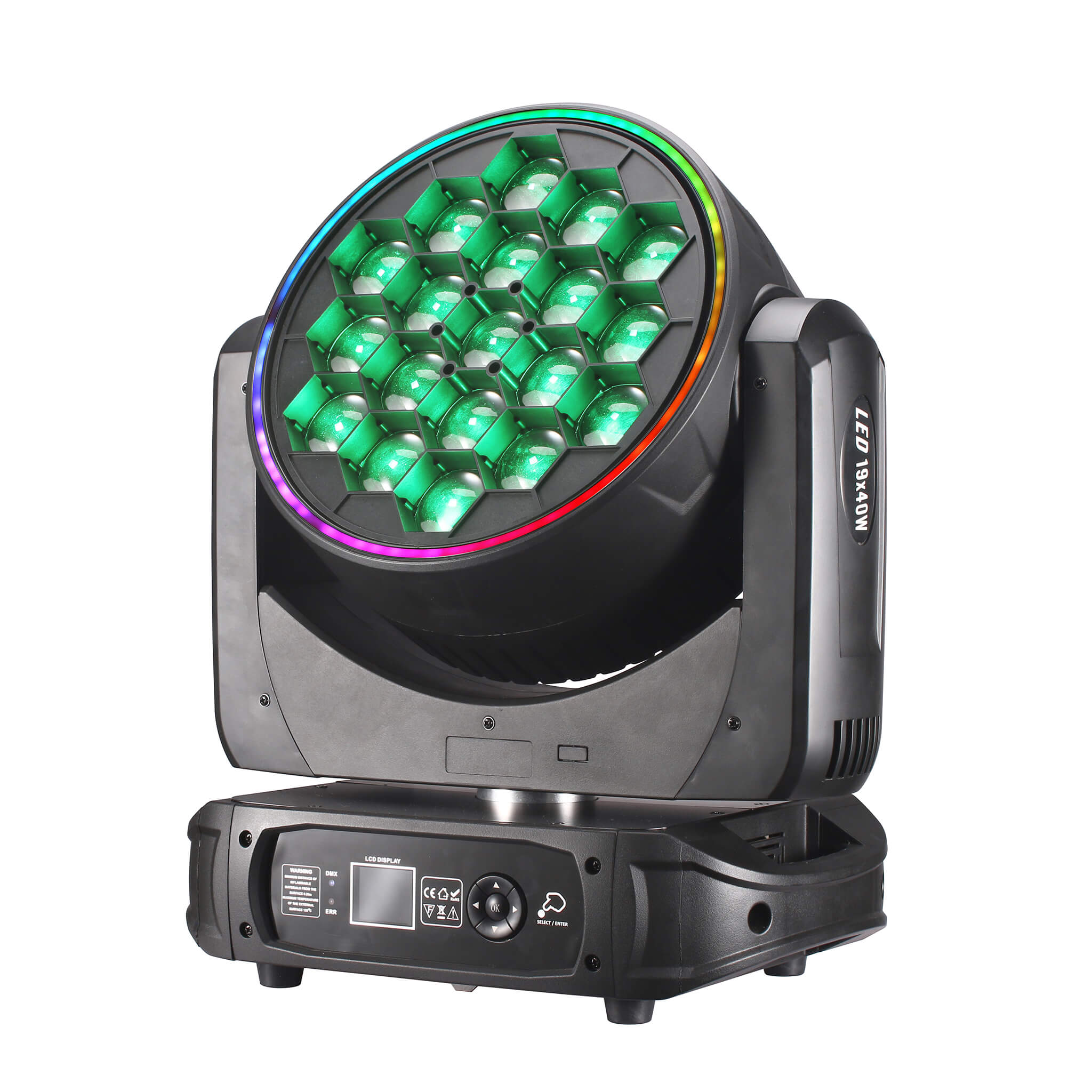 19x40W LED Endless Color Mixing Dot Control Focus Dyeing Stage Light