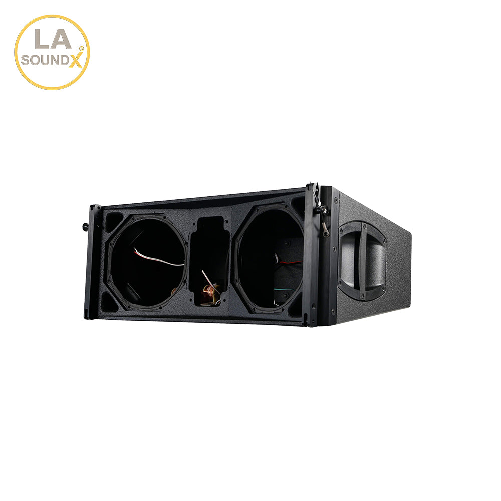LA SOUNDX Y28F Dual 8 Inch 2-Way Passive Line Array Speaker 139dB Peak SPL 400W RMS/1600W Peak for Concert Touring PA Audio