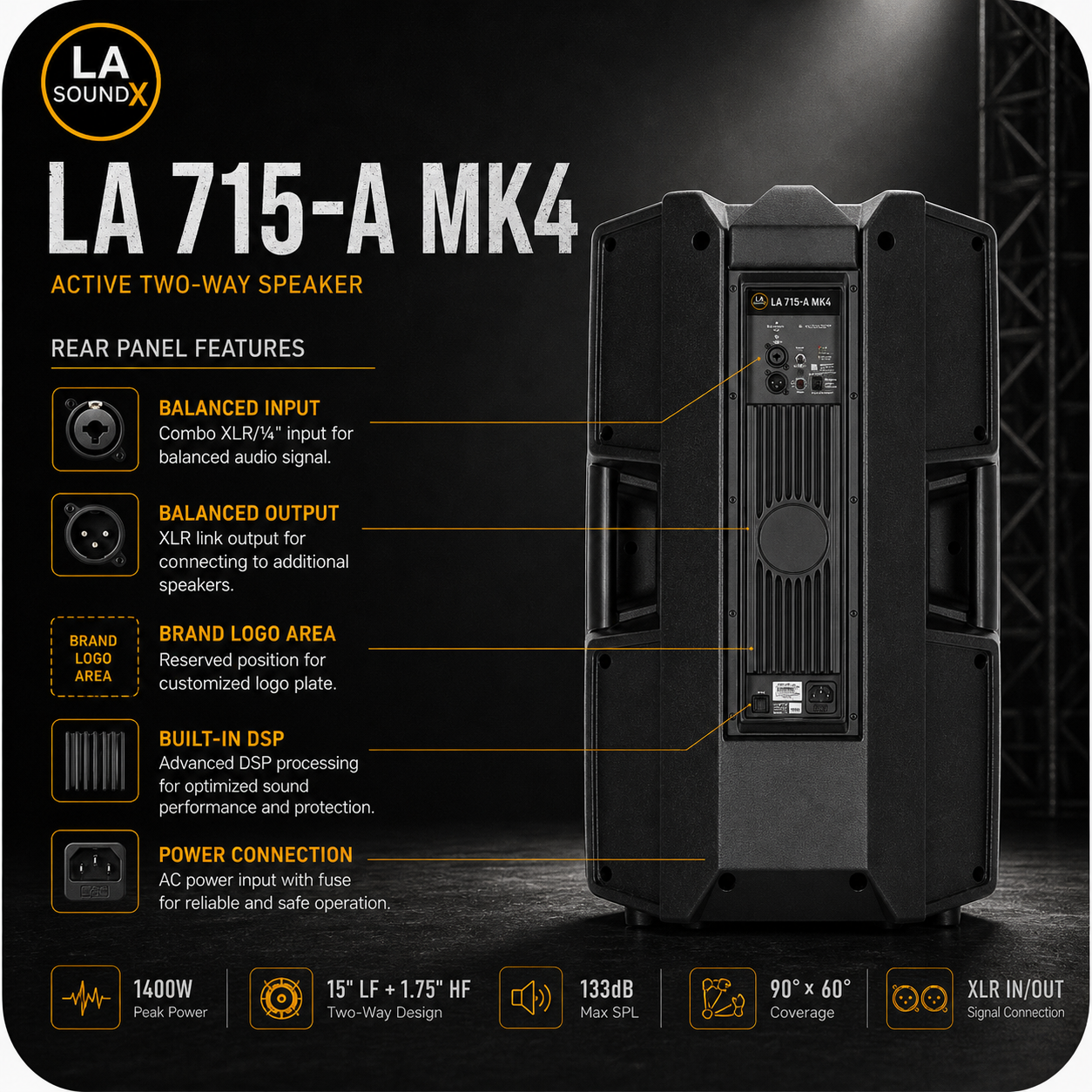 Ks28 subwoofer de alta potencia de referencia, doble 18"