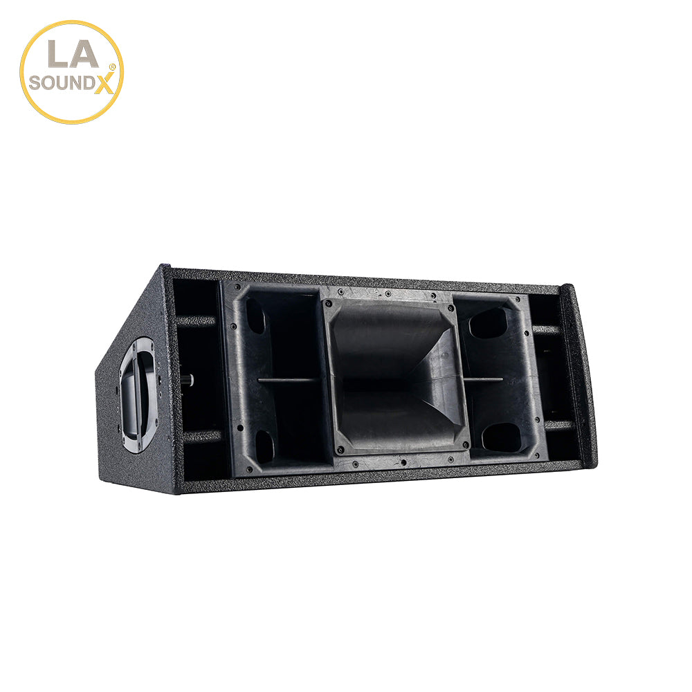 LA SOUNDX V210PF Dual 10-Inch 3-Way Passive Point Source Loudspeaker 140dB Max SPL 75° Coverage for Professional PA Audio