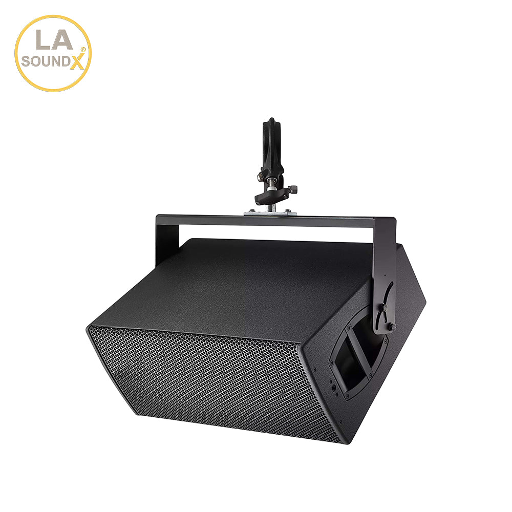 LA SOUNDX V210PF Active Dual 10-Inch 3-Way Powered Point Source Loudspeaker 75° Coverage for Touring & Installed PA Audio