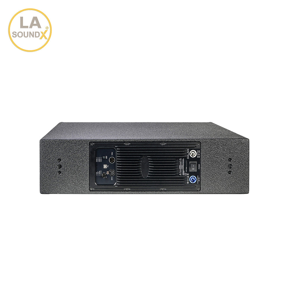 LA SOUNDX V210PF Active Dual 10-Inch 3-Way Powered Point Source Loudspeaker 75° Coverage for Touring & Installed PA Audio