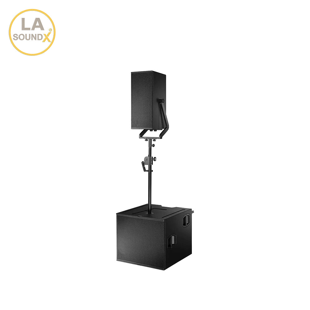 LA SOUNDX V210PW Dual 10-Inch 3-Way Passive Point Source Loudspeaker 139dB Max SPL 110° Wide Coverage for Professional PA Audio