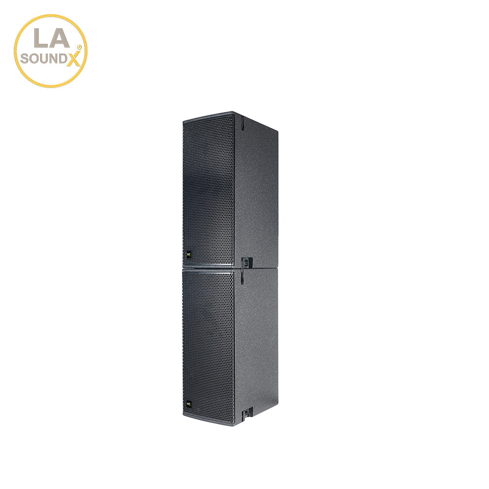 LA SOUNDX V210PW Dual 10-Inch 3-Way Passive Point Source Loudspeaker 139dB Max SPL 110° Wide Coverage for Professional PA Audio