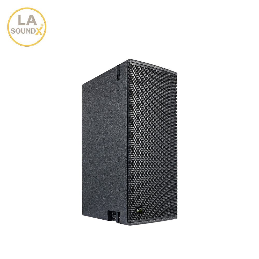 LA SOUNDX V210PW Dual 10-Inch 3-Way Passive Point Source Loudspeaker 139dB Max SPL 110° Wide Coverage for Professional PA Audio