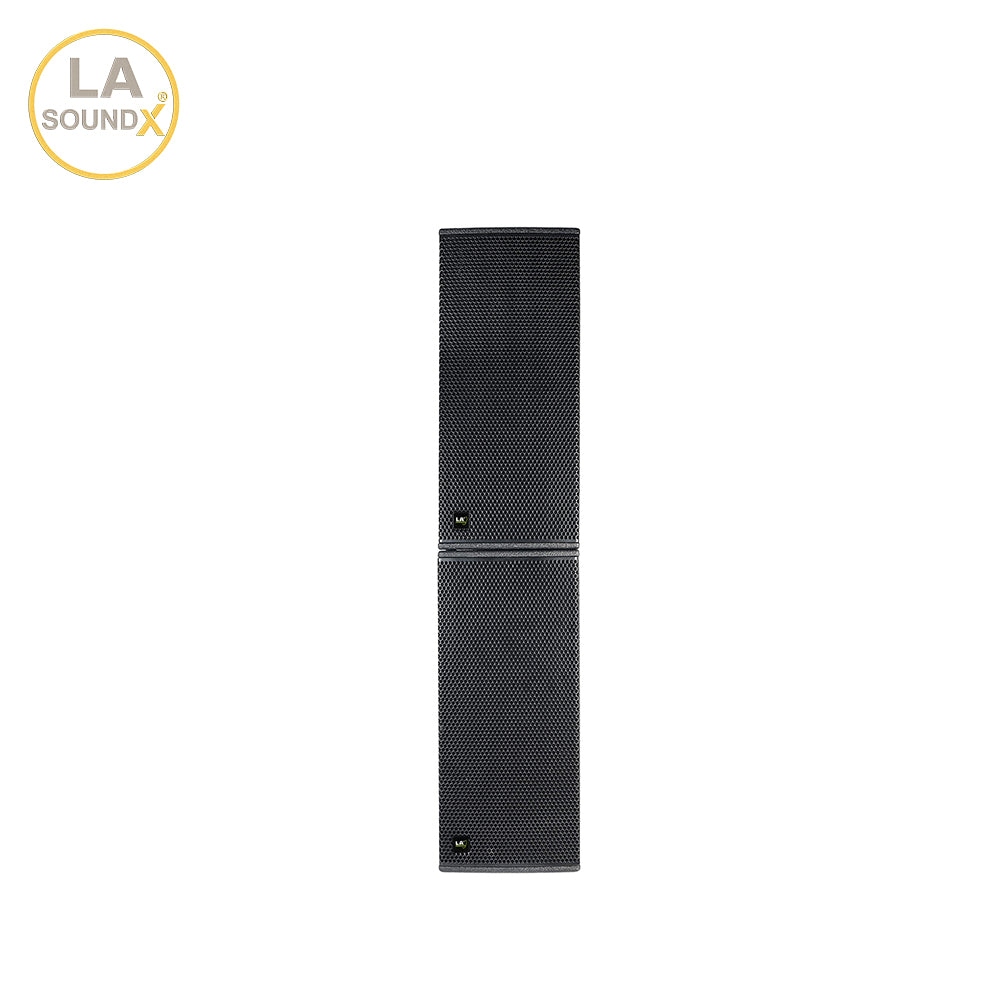 LA SOUNDX V210PW Dual 10-Inch 3-Way Passive Point Source Loudspeaker 139dB Max SPL 110° Wide Coverage for Professional PA Audio
