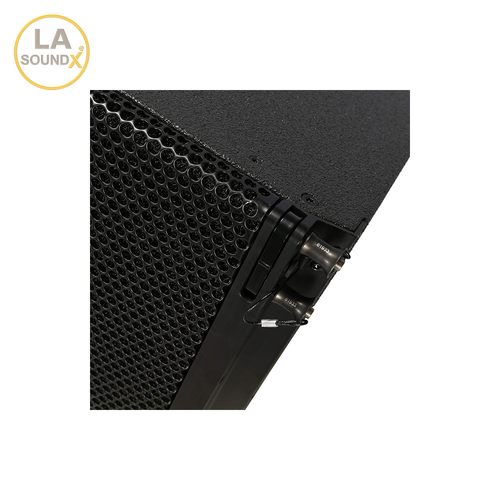 LA SOUNDX V28P Compact 3-Way Dual 10-Inch Passive Line Array Speaker 142dB Max SPL 500W RMS/2000W Peak for Touring & Installed Sound