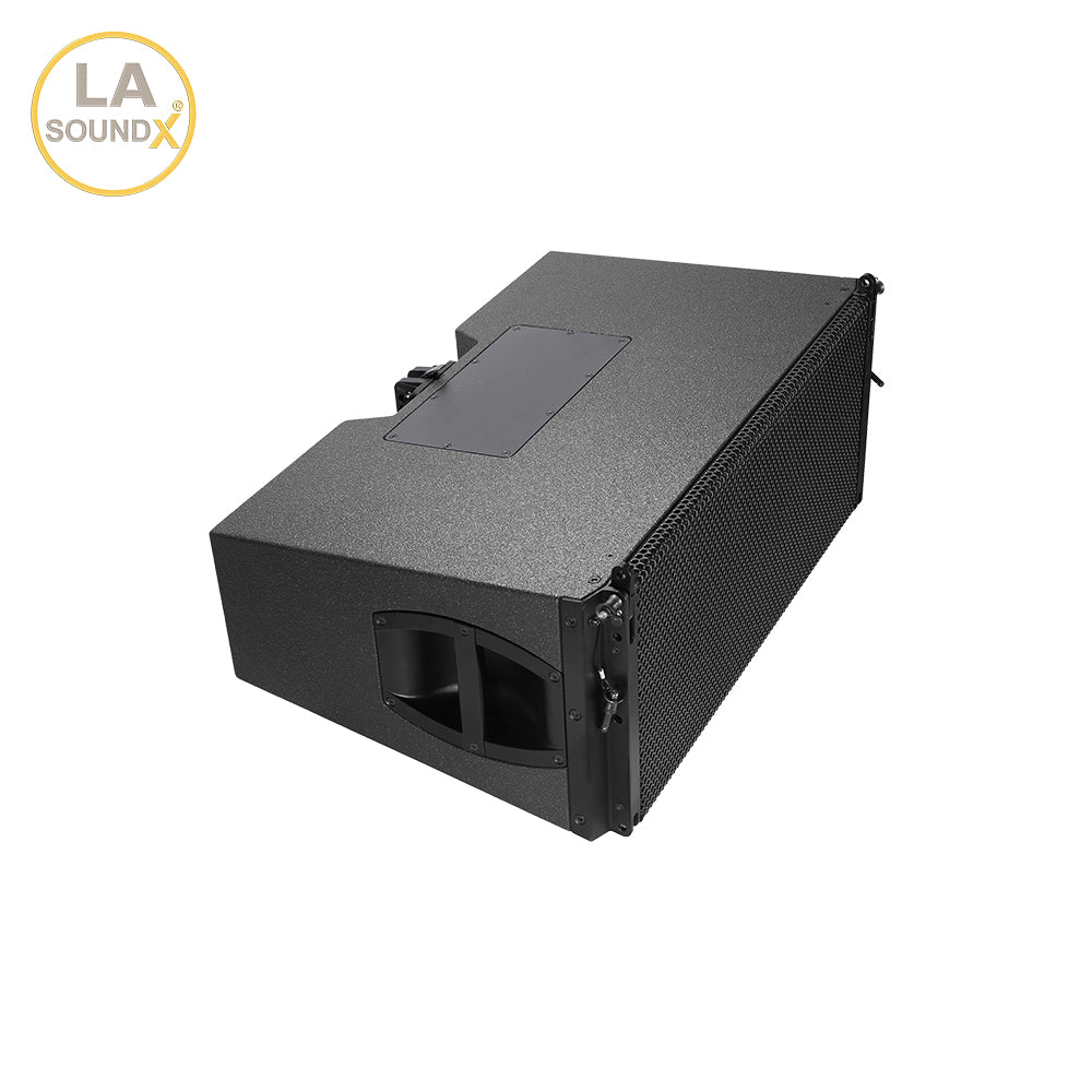 LA SOUNDX V28P Compact 3-Way Dual 10-Inch Passive Line Array Speaker 142dB Max SPL 500W RMS/2000W Peak for Touring & Installed Sound