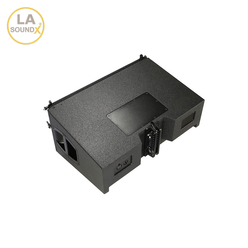LA SOUNDX V28P Compact 3-Way Dual 10-Inch Passive Line Array Speaker 142dB Max SPL 500W RMS/2000W Peak for Touring & Installed Sound