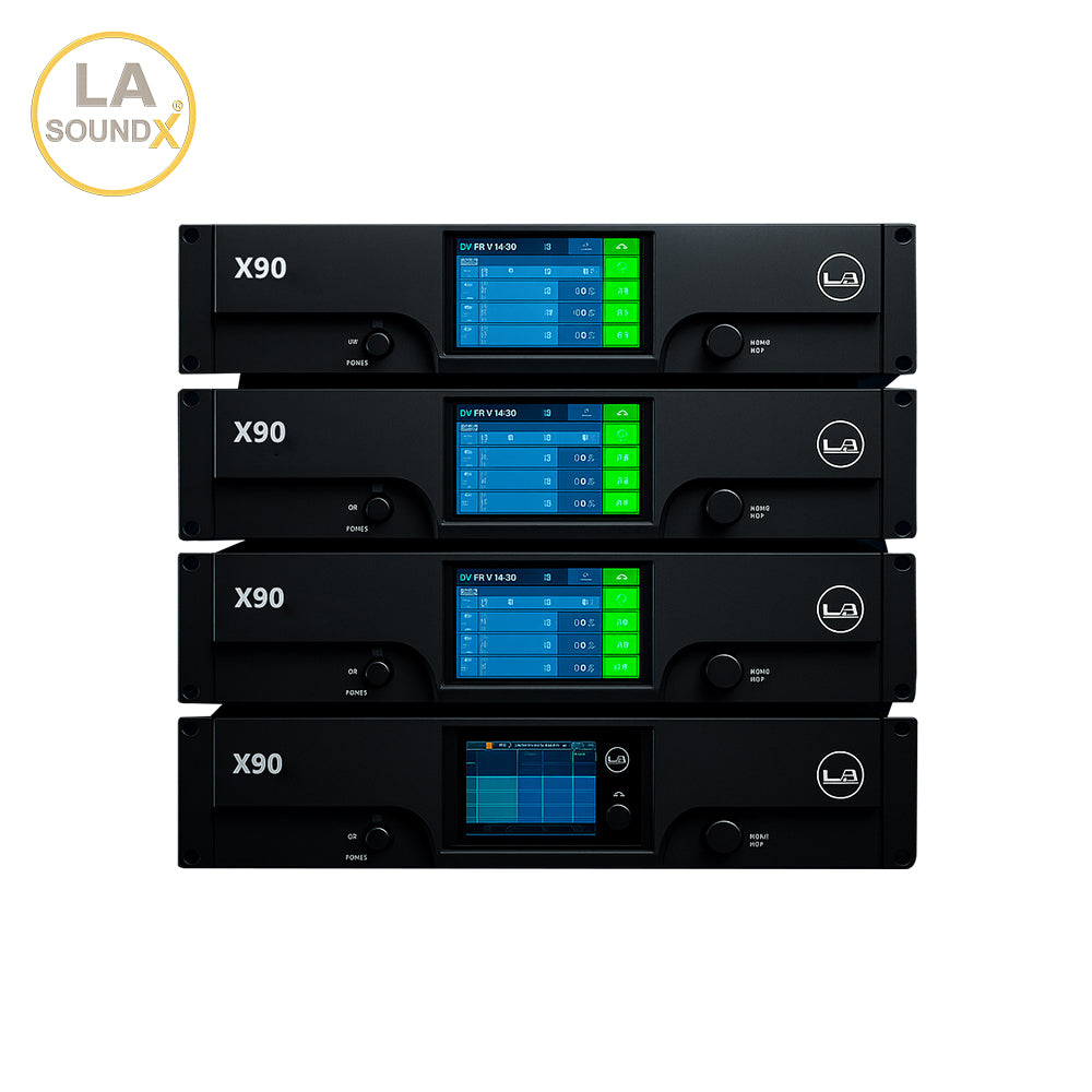 X90 High-power 2 RU amplifier with DSP, 4-channel