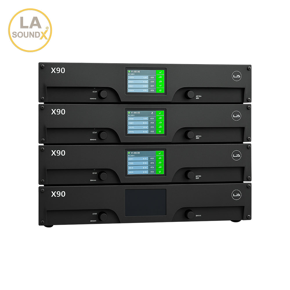 X90 High-power 2 RU amplifier with DSP, 4-channel