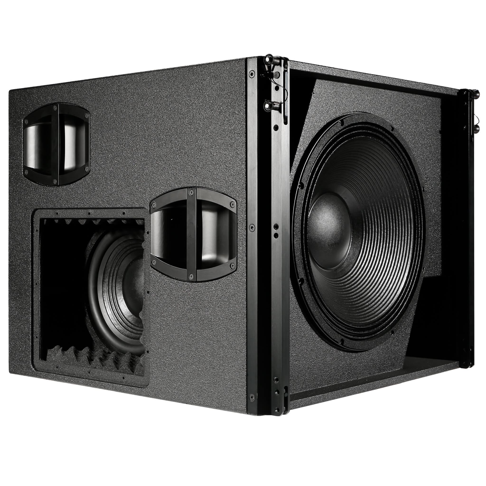 VSUB-V118SUB Cardioid subwoofer, 18″ front + 12″ rear