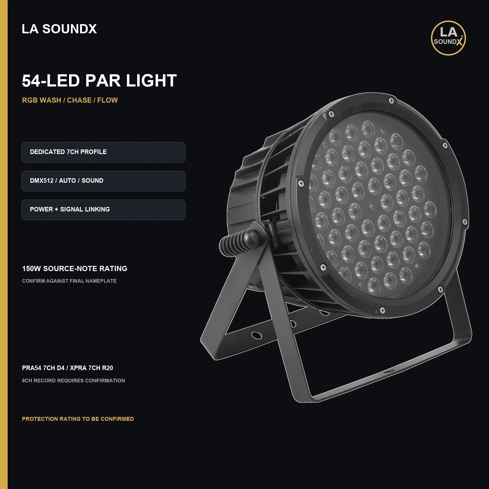 LA SOUNDX 54-LED professional Par light product image 02 delivery 053