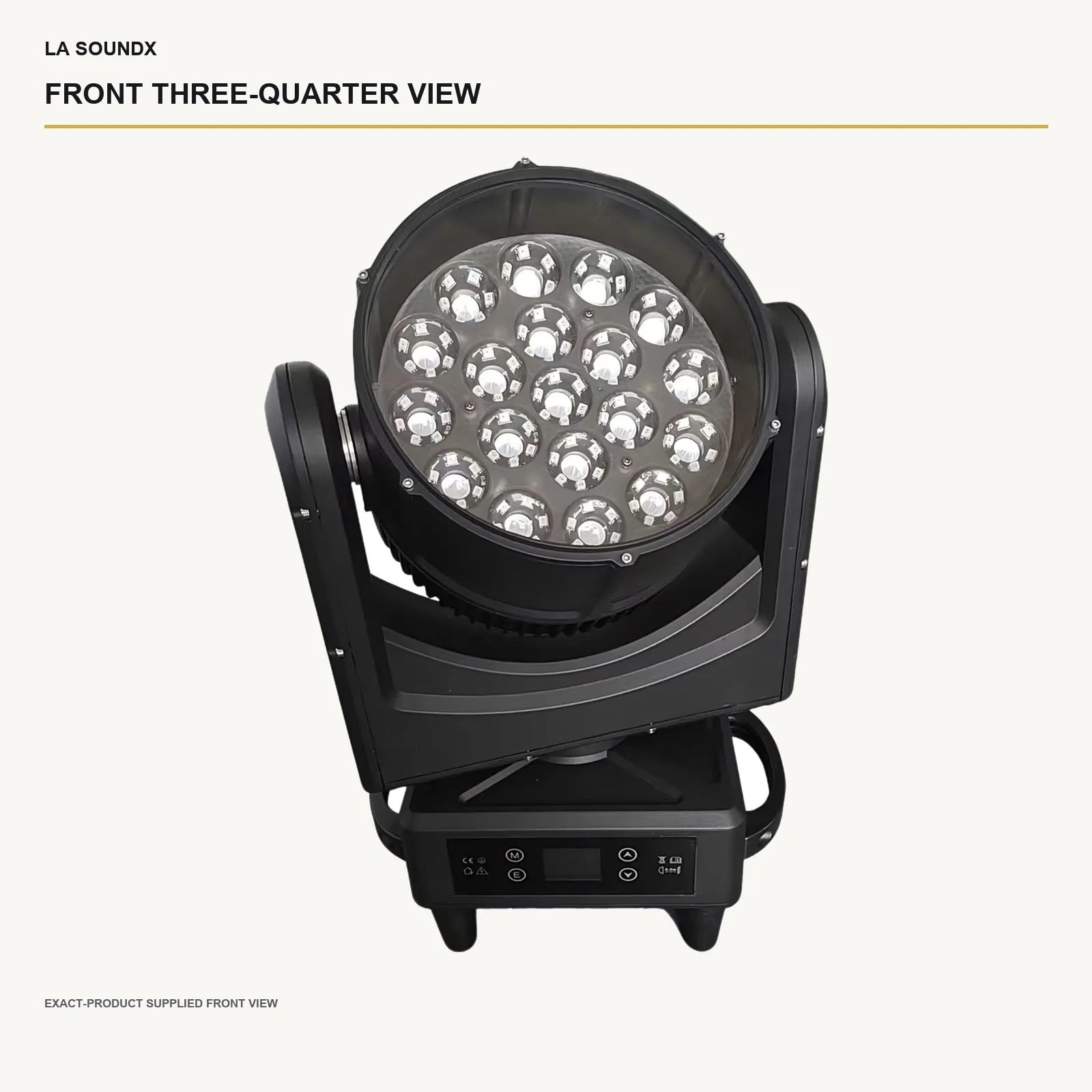 LA SOUNDX AURA1925 19 x 25W RGBW Halo Zoom Wash Moving Head product image 03 delivery 109