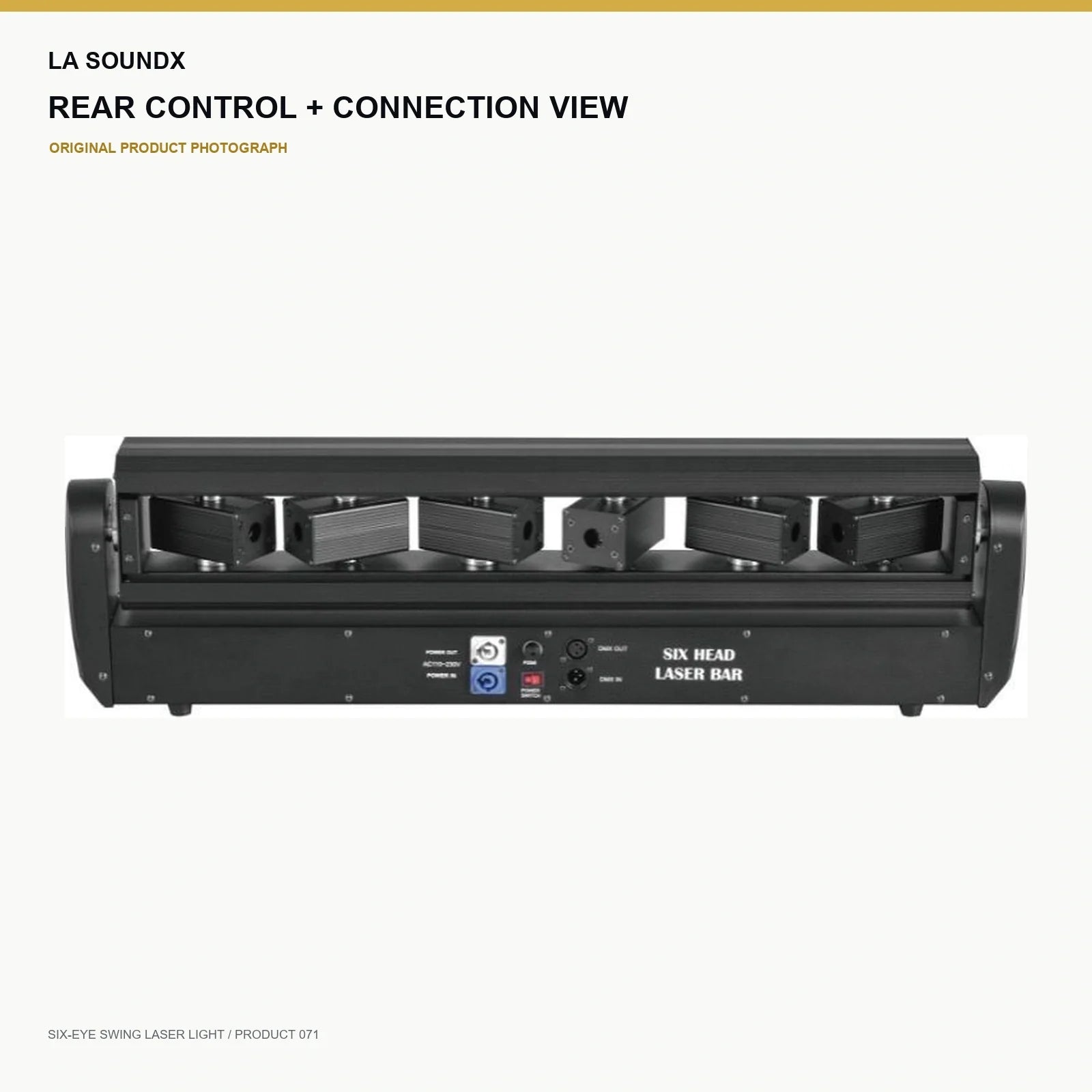 LA SOUNDX Six Eye Swing Laser Light product image 04 delivery 071