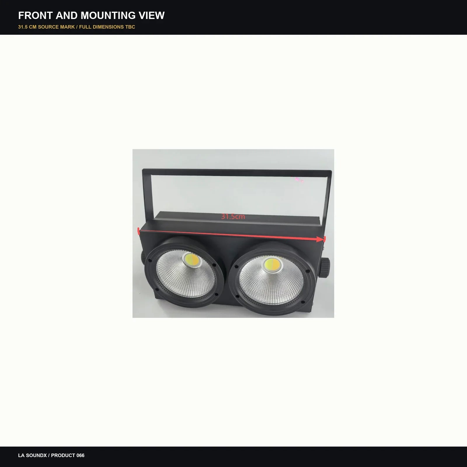 LA SOUNDX Dual-eye bi-color COB audience blinder product image 04 delivery 066