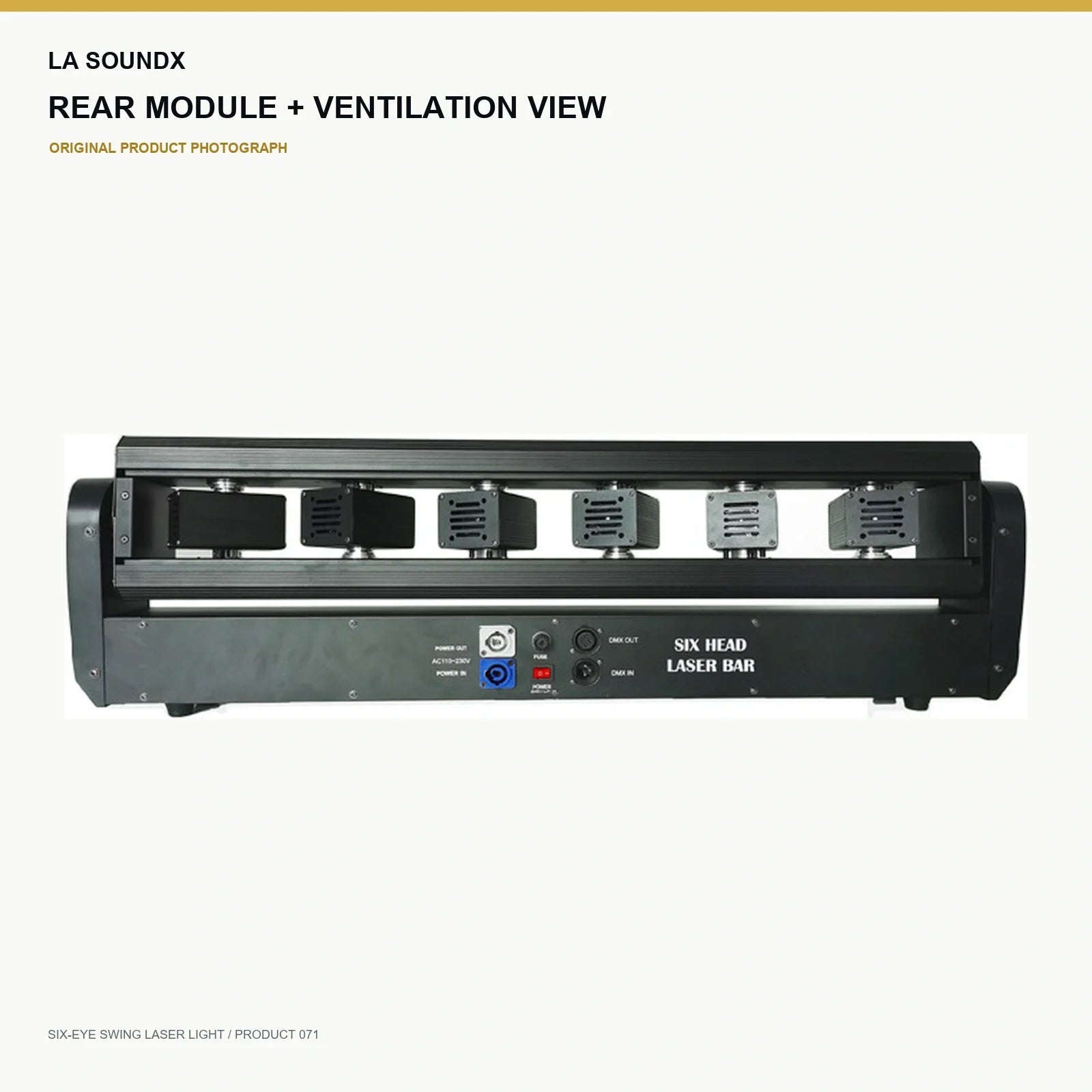 LA SOUNDX Six Eye Swing Laser Light product image 05 delivery 071