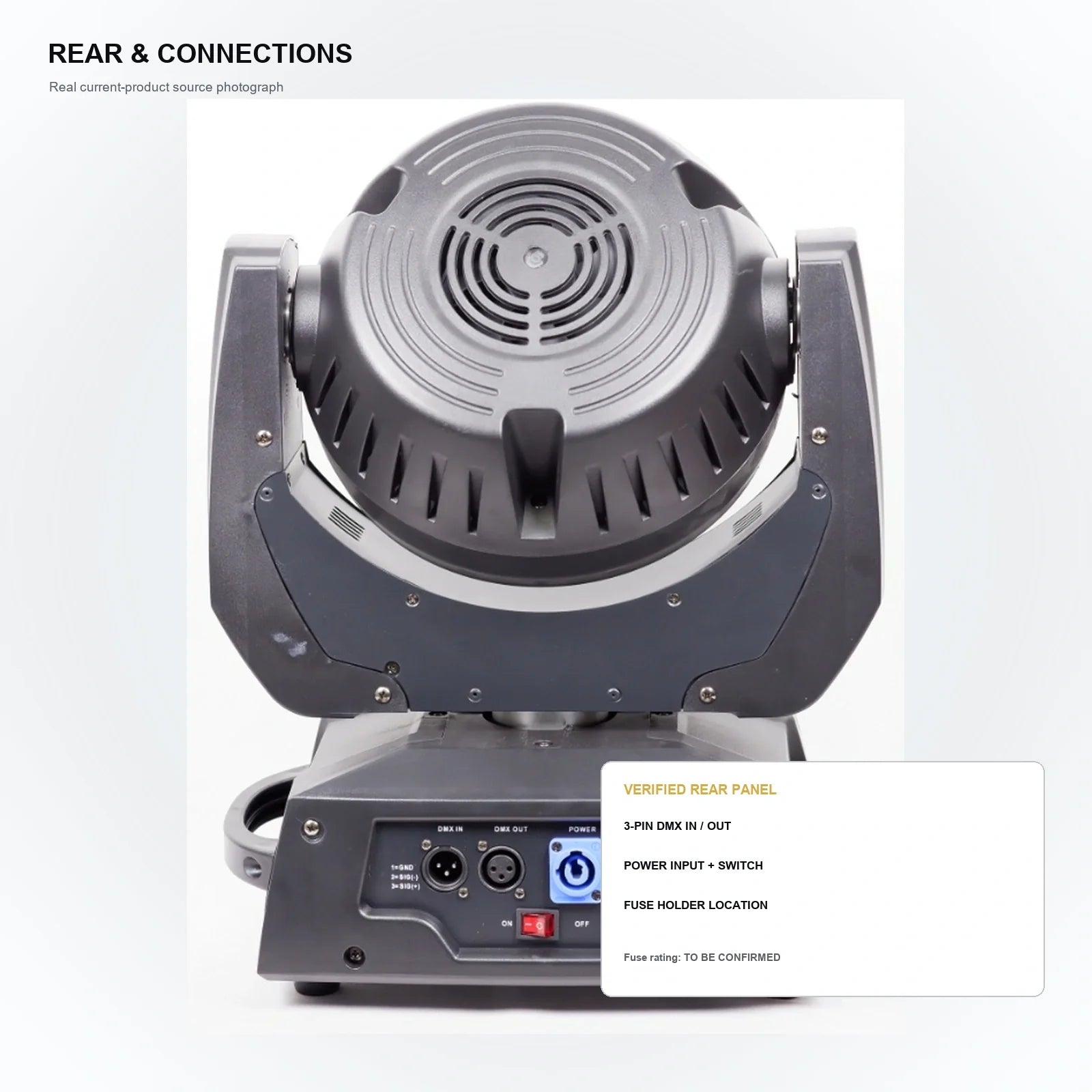LA SOUNDX 36 x 8W RGBW Zoom Wash Moving Head product image 05 delivery 056
