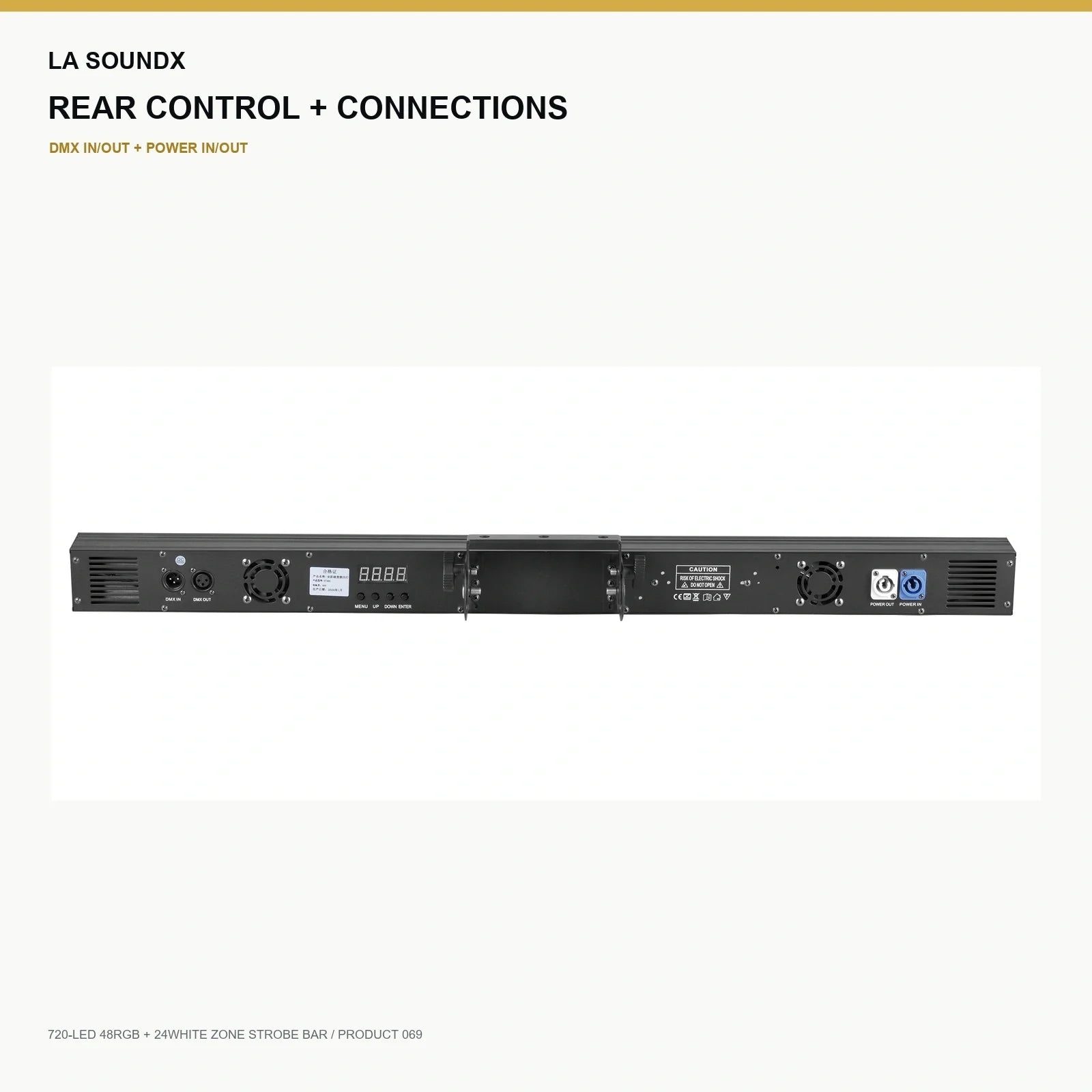 LA SOUNDX 720 LED 48RGB 24White Zone Strobe Bar product image 05 delivery 069