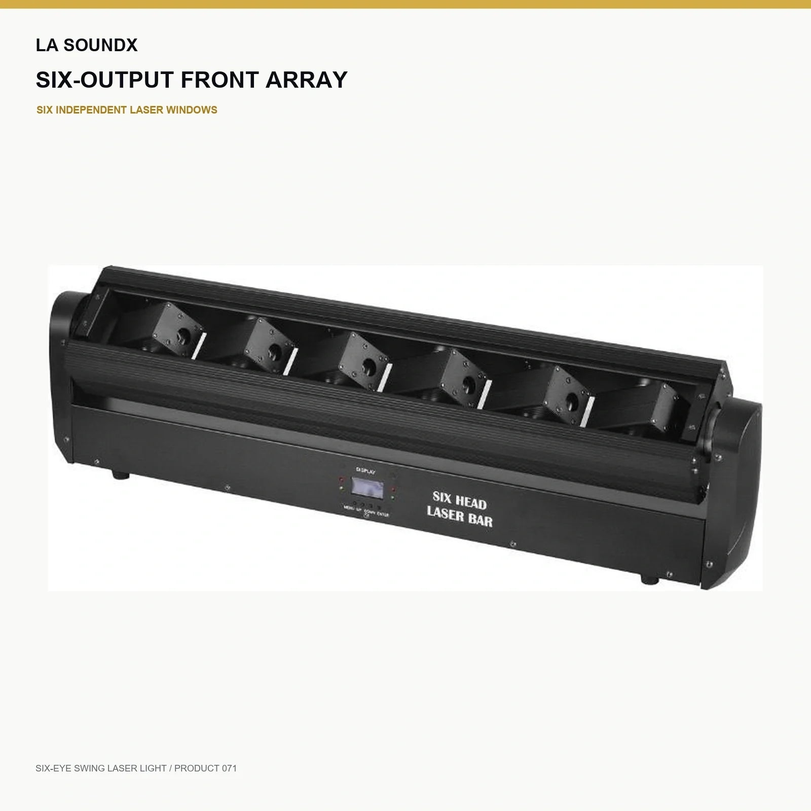 LA SOUNDX Six Eye Swing Laser Light product image 06 delivery 071