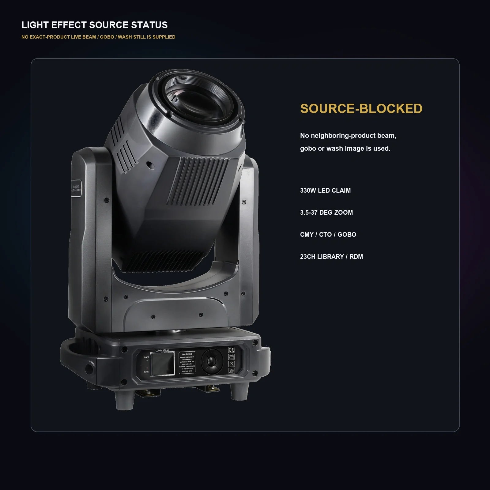 LA SOUNDX 330W LED BSW 3 in 1 Moving Head product image 07 delivery 167