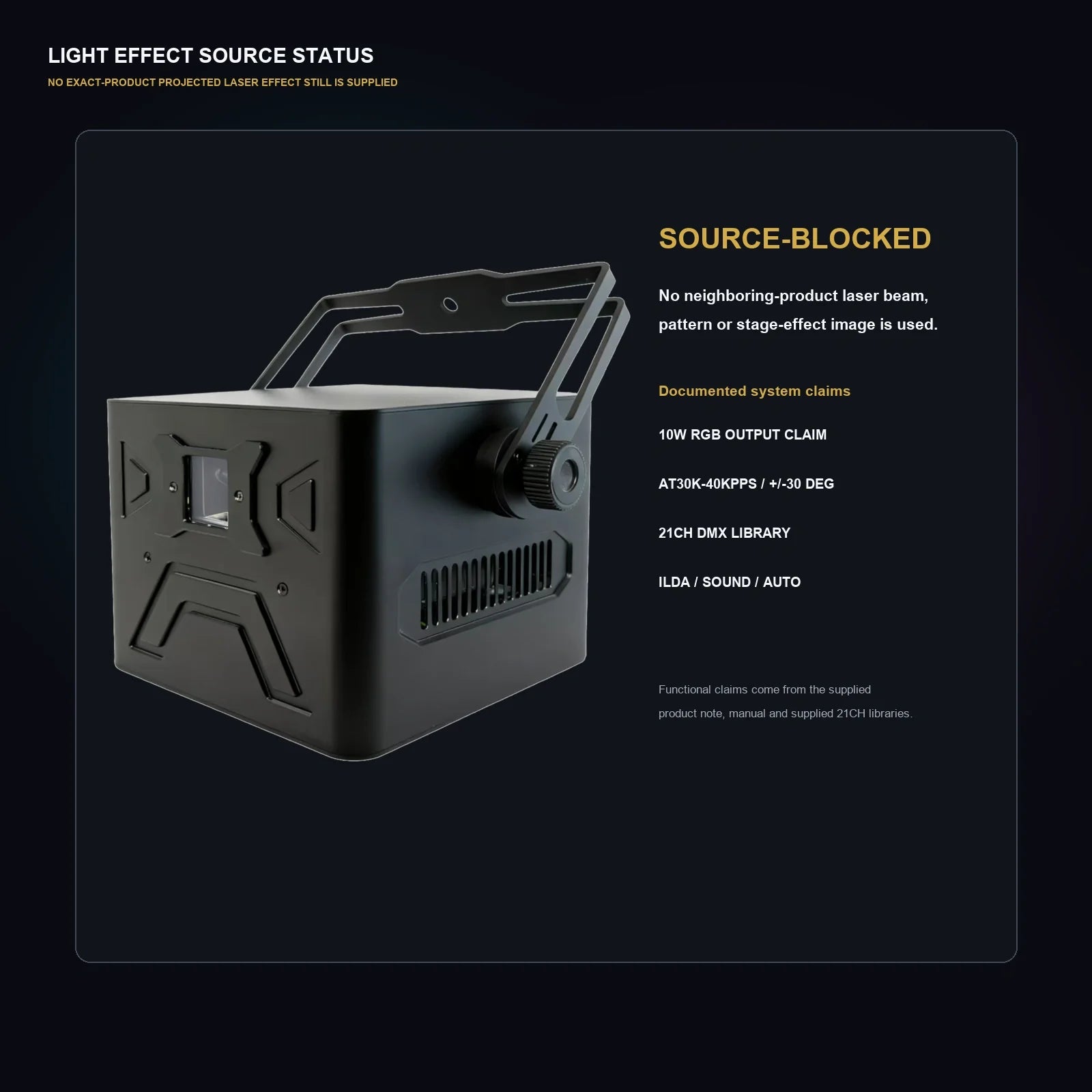 LA SOUNDX A2 10W RGB Laser product image 07 delivery 146