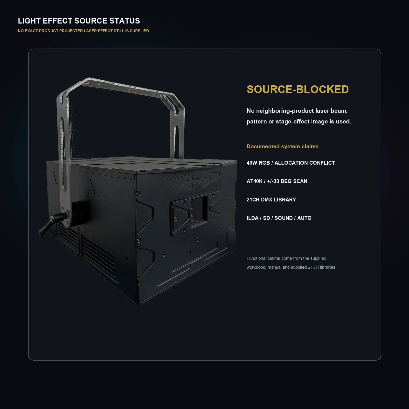 LA SOUNDX Y 40W RGB Laser Light product image 07 delivery 149