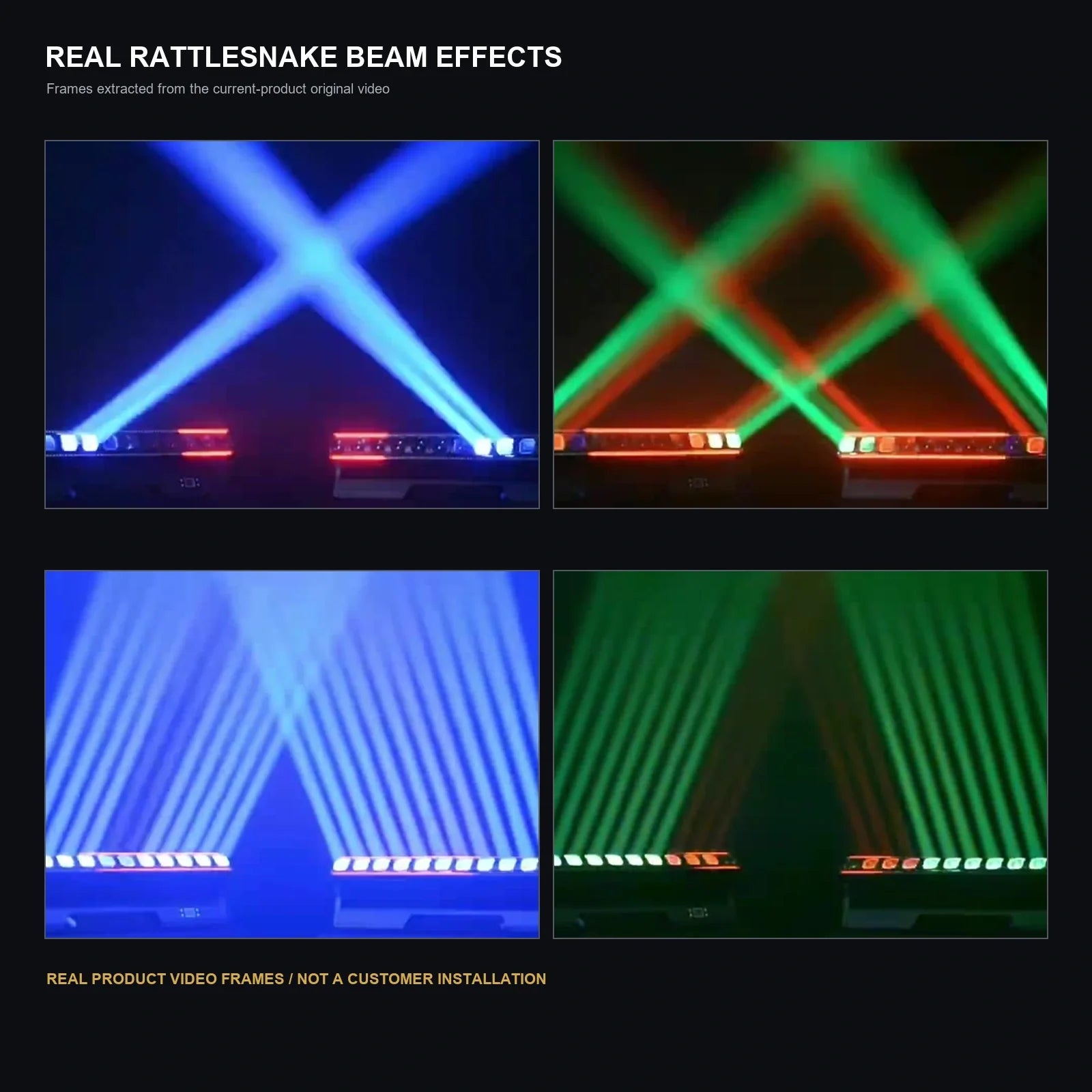 LA SOUNDX 12 x 40W Youth Rattlesnake Creative Effect Light product image 07 delivery 030