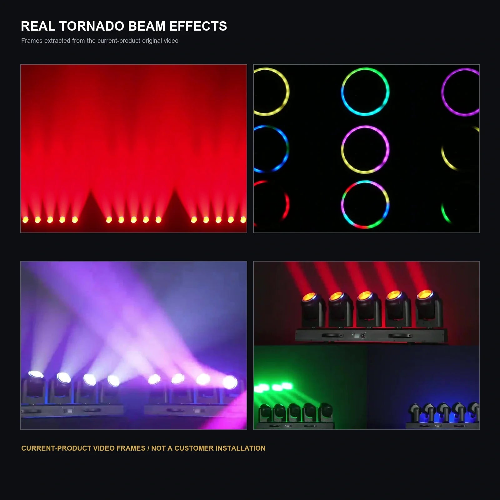 LA SOUNDX 5 x 80W RGBW Focus Tornado Moving Bar product image 07 delivery 036