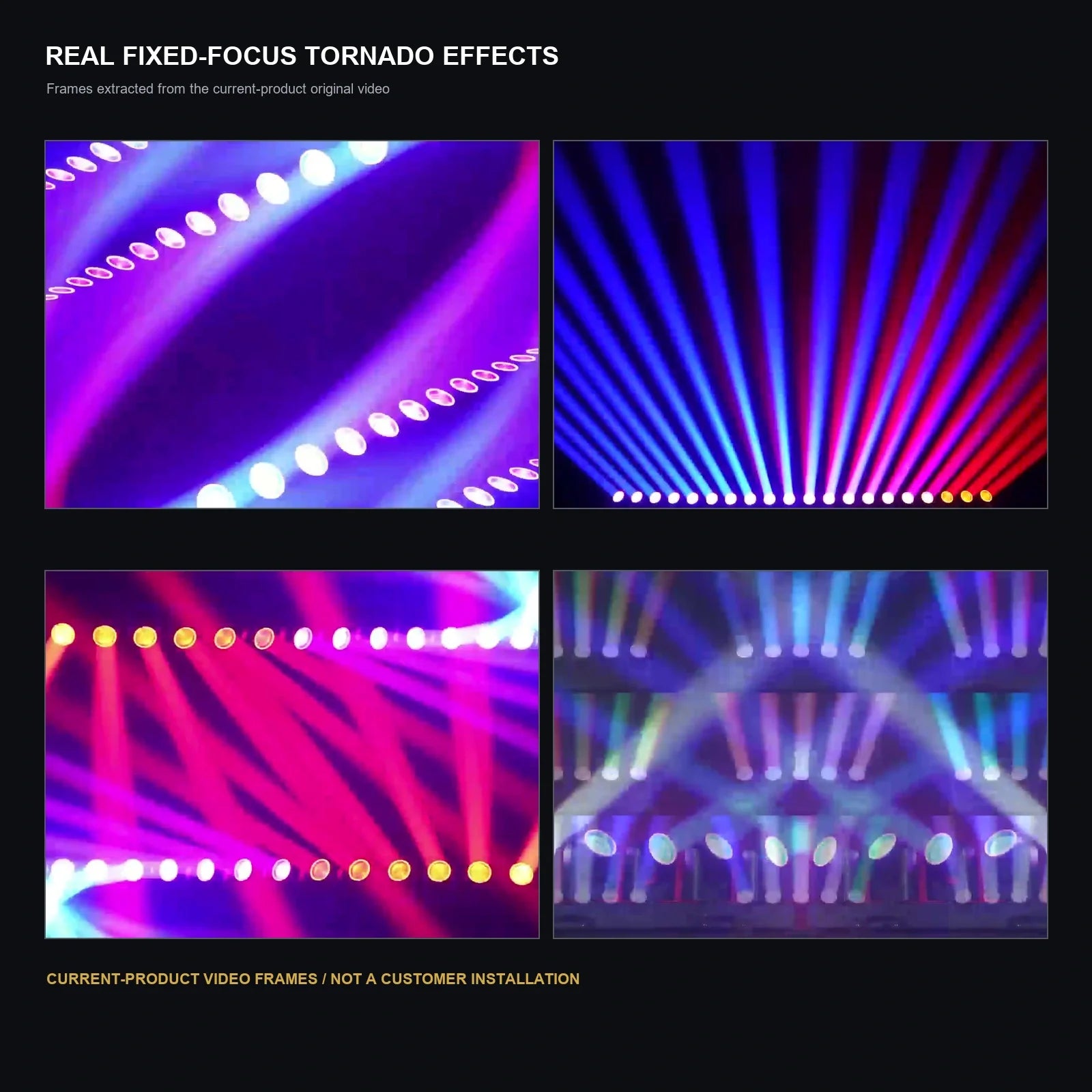 LA SOUNDX 5 x 80W RGBW Fixed-Focus Tornado Moving Bar product image 07 delivery 037