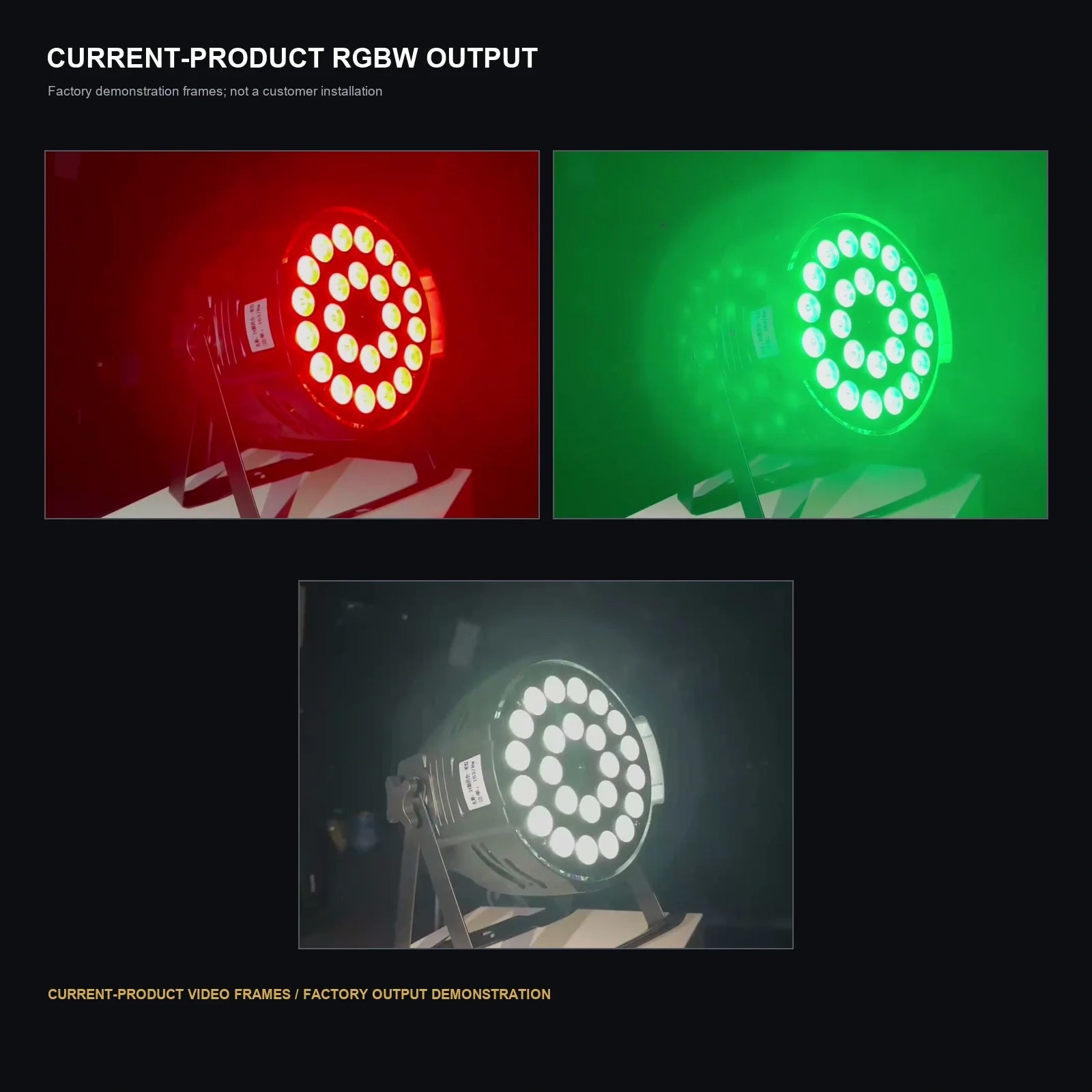 LA SOUNDX 24 x 8W RGBW classic four-color Par light product image 07 delivery 051