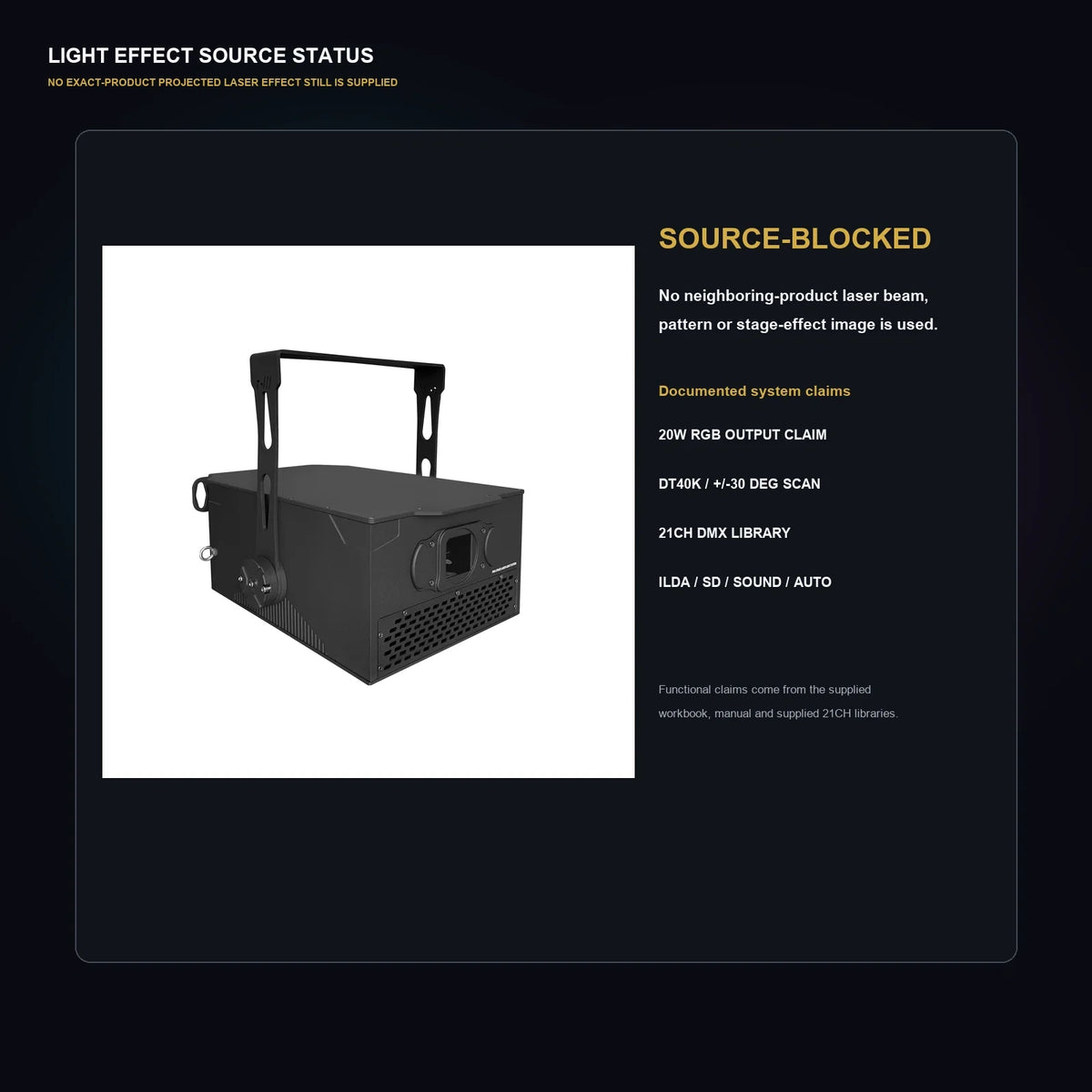 LA SOUNDX R3 20W RGB Outdoor Laser product image 09 delivery 147