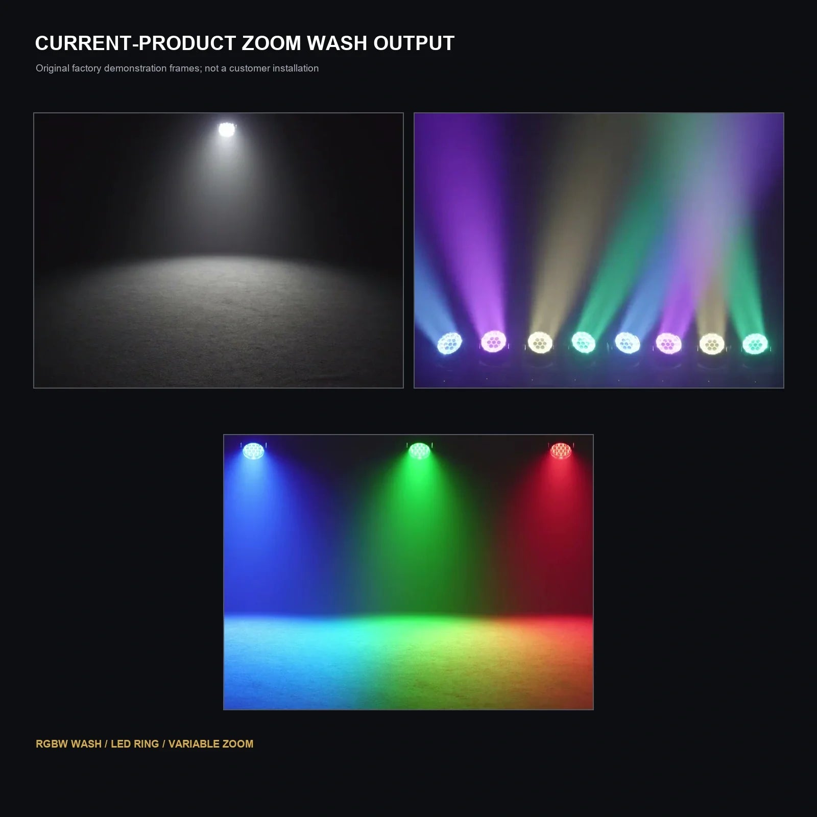 LA SOUNDX 19 x 8W RGBW zoom wash moving head with RGB LED ring product image 07 delivery 060