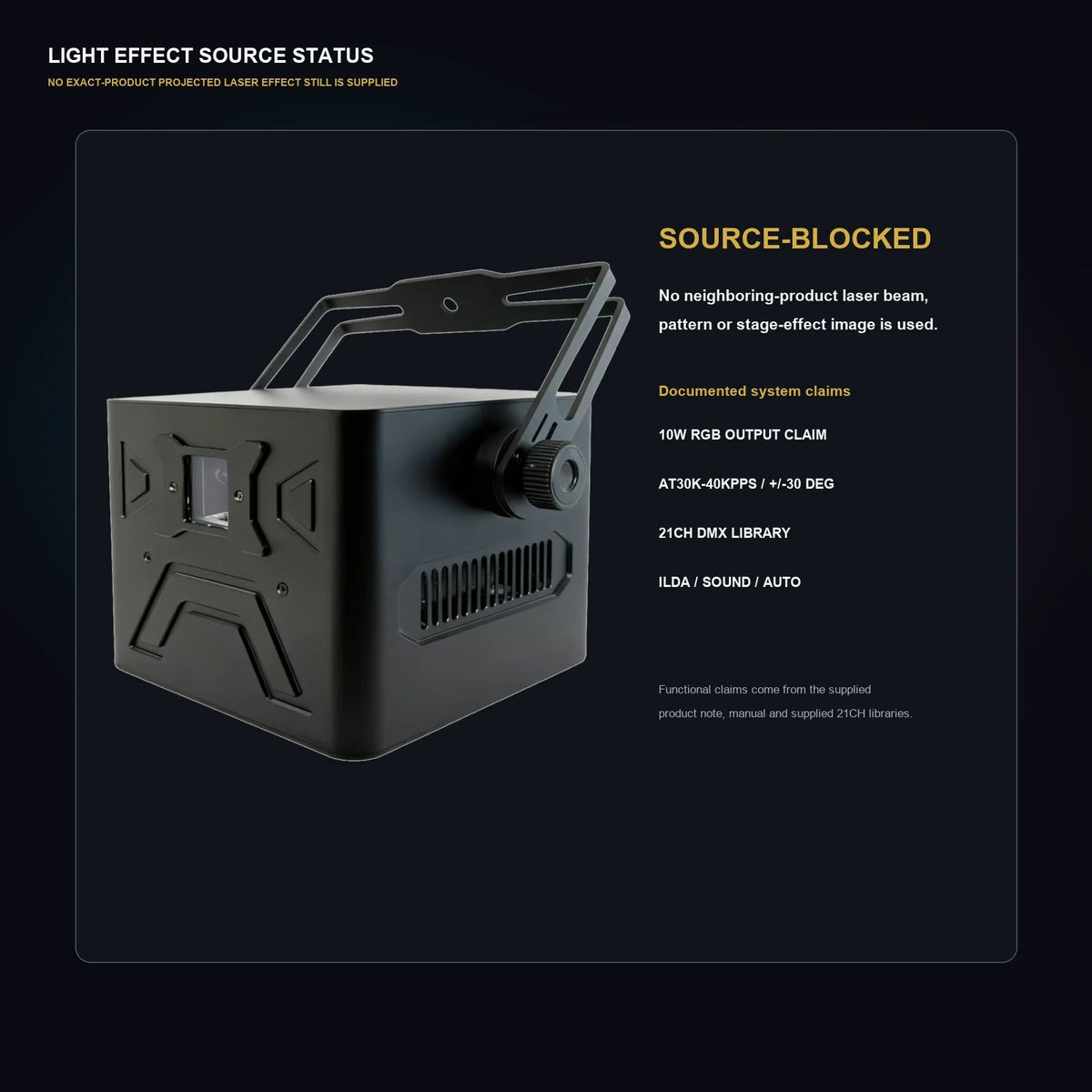 LA SOUNDX A2 10W RGB Laser product image 07 delivery 146