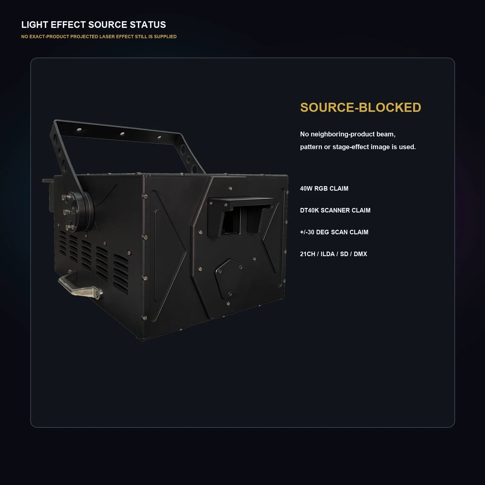 LA SOUNDX H 40W RGB Outdoor Laser product image 07 delivery 154