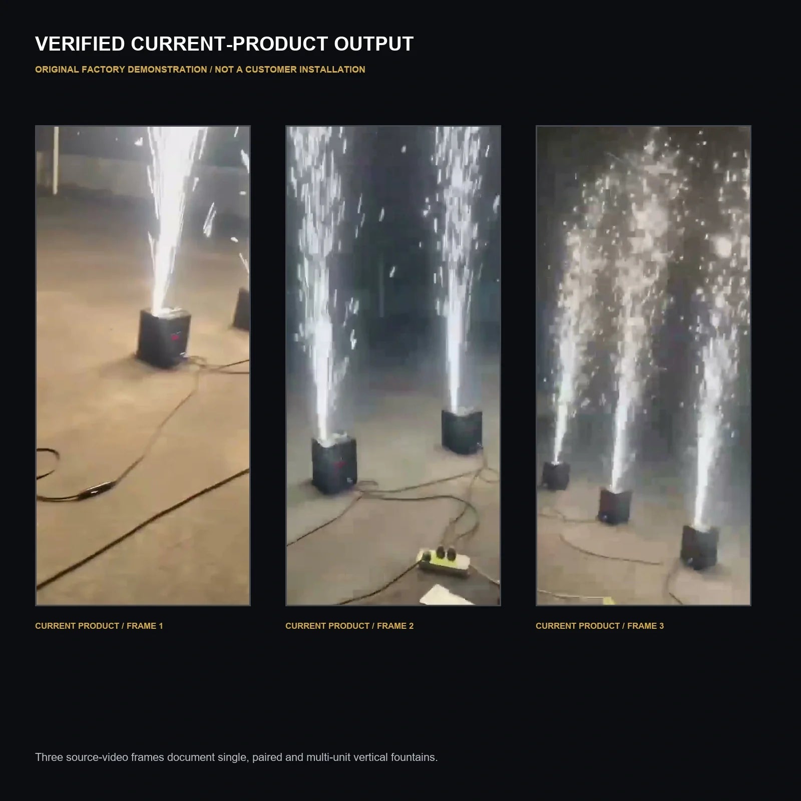 LA SOUNDX 600W Cold Spark Fountain Machine product image 07 delivery 067