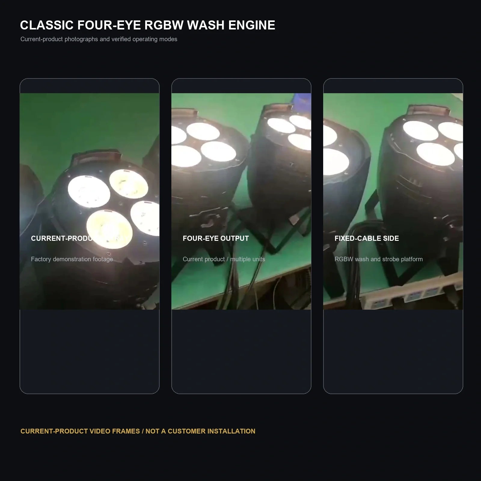 LA SOUNDX 200W Four-Eye RGBW COB LED Par / Front Light - Classic Edition product image 07 delivery 049