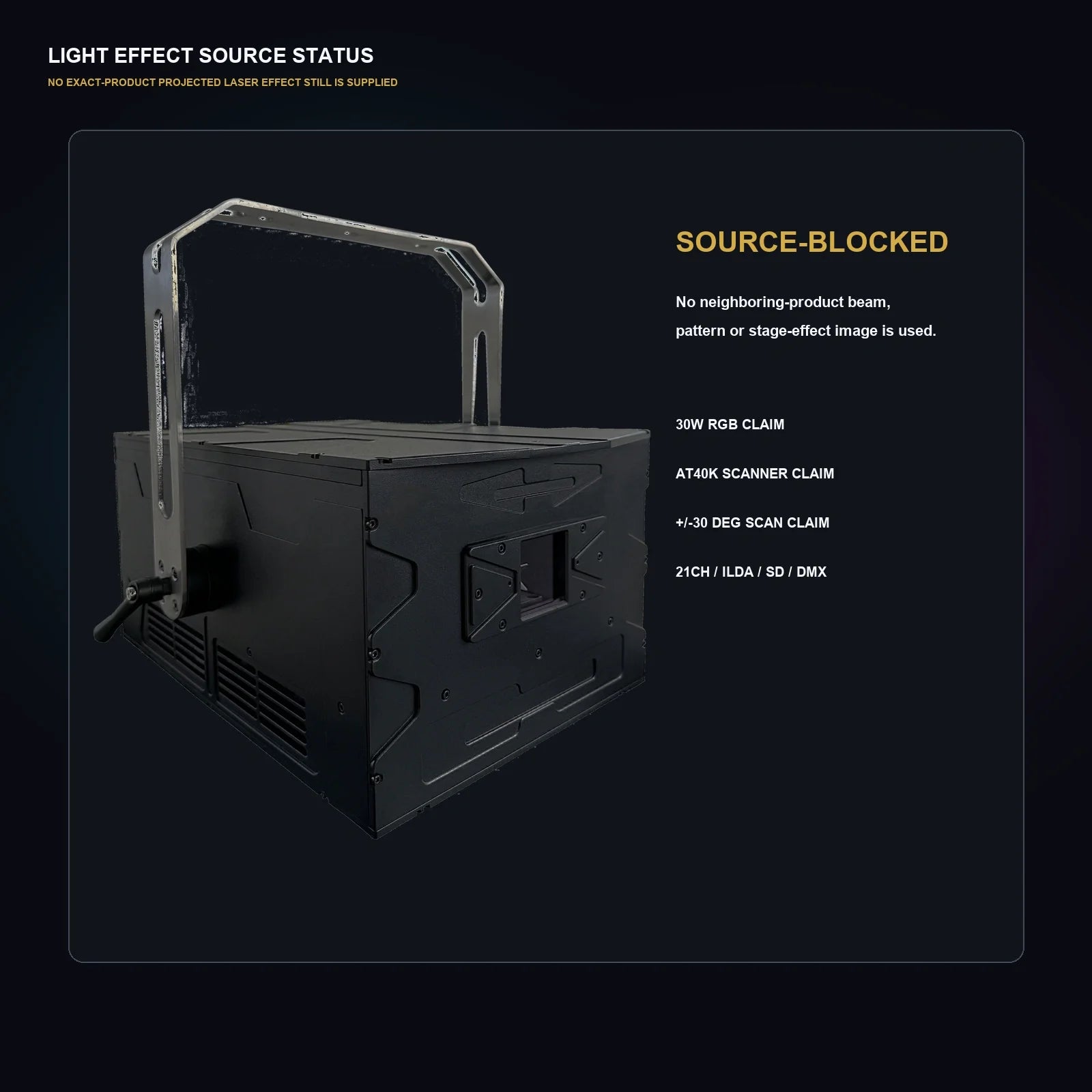 LA SOUNDX Y 30W RGB Outdoor Laser product image 07 delivery 150