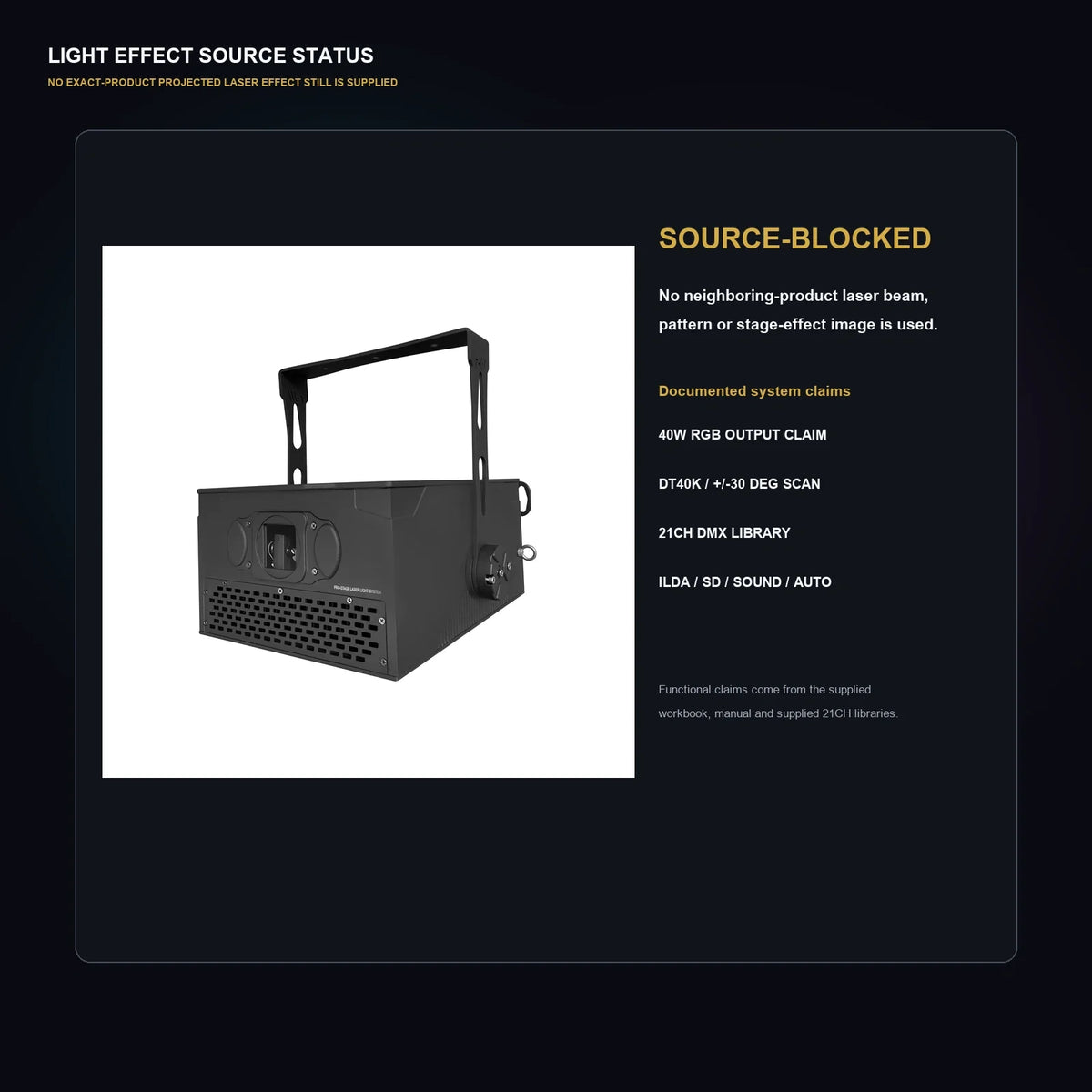 LA SOUNDX R3 40W RGB Outdoor Laser product image 07 delivery 145