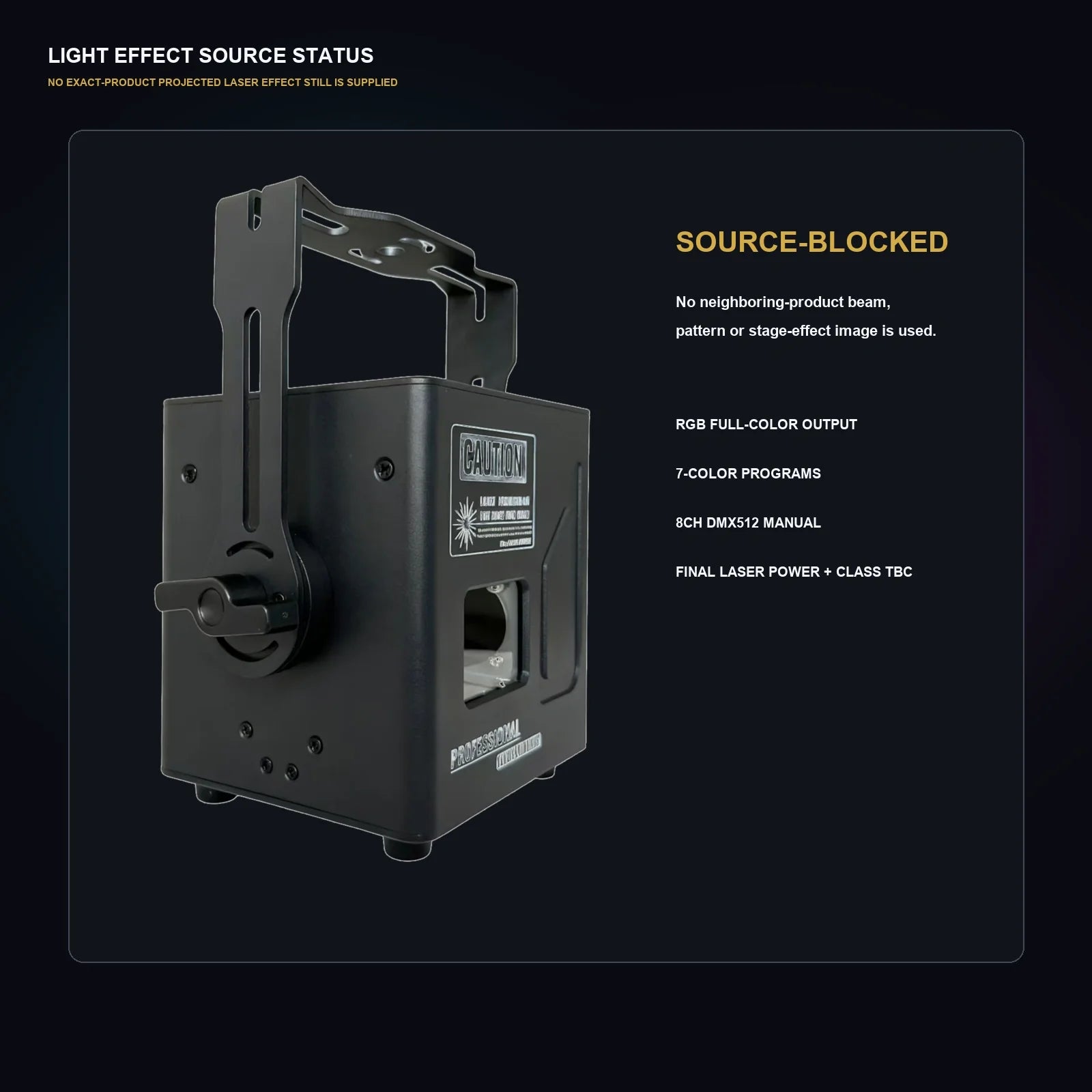 LA SOUNDX Q1 Full Color Starry Sky Laser product image 06 delivery 160