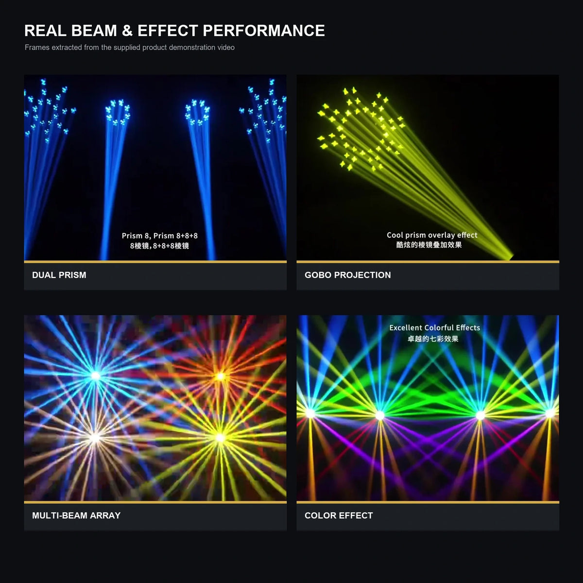 LA SOUNDX Mini 295W Moving Head Beam with LED Ring product image 07 delivery 003