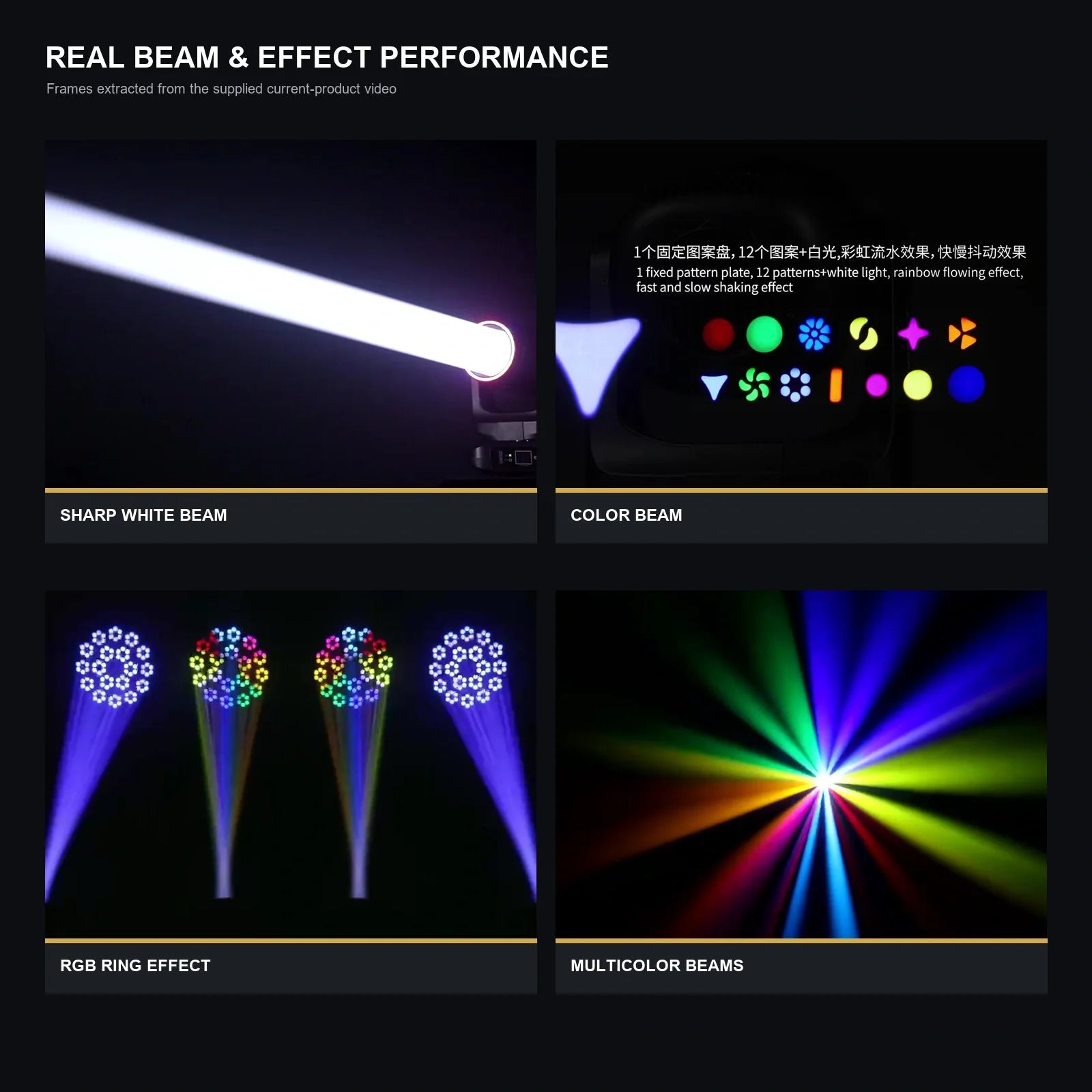 LA SOUNDX 200W LED Module Beam Light with RGB Ring product image 07 delivery 011