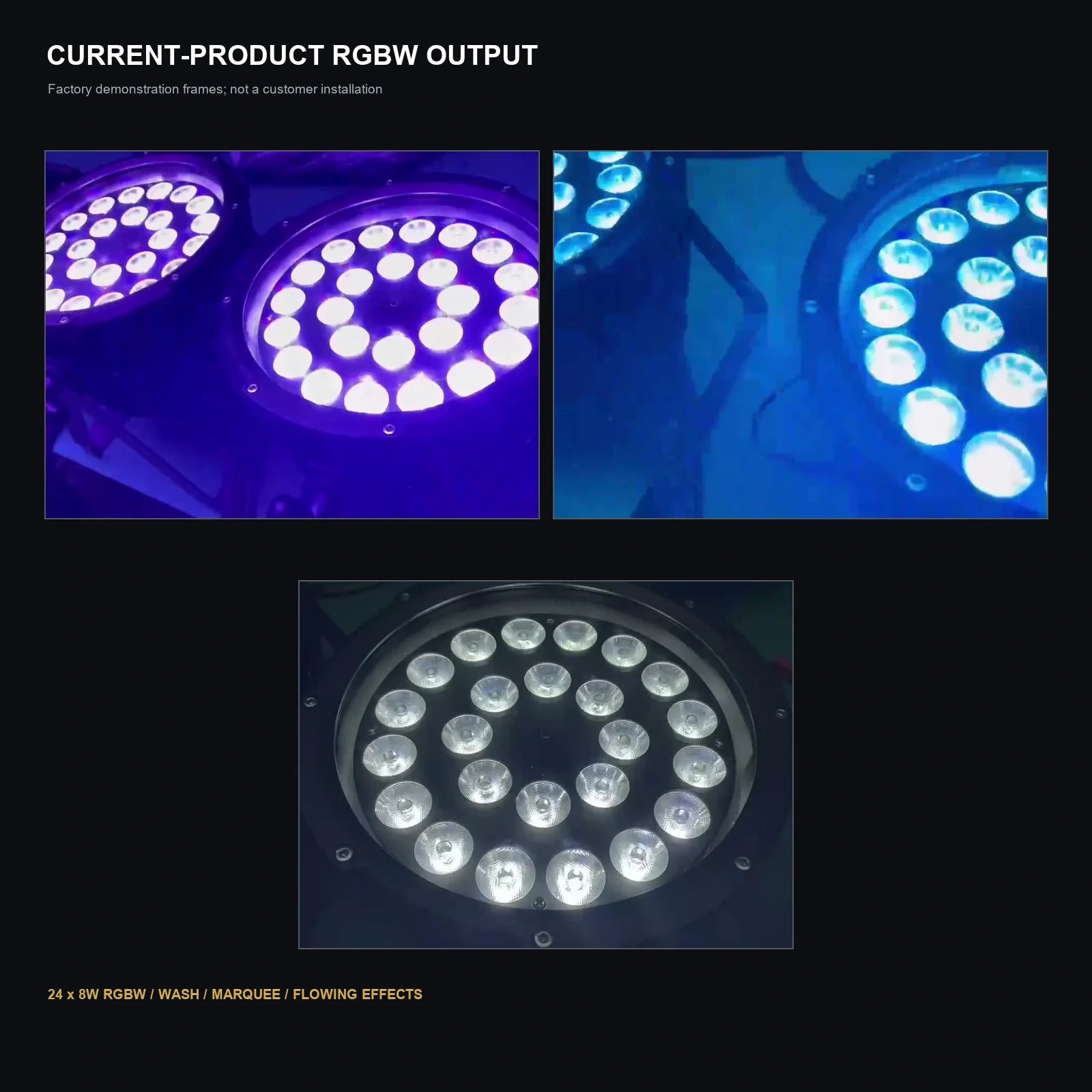 LA SOUNDX 24 x 8W RGBW IP65 waterproof Par light product image 07 delivery 052